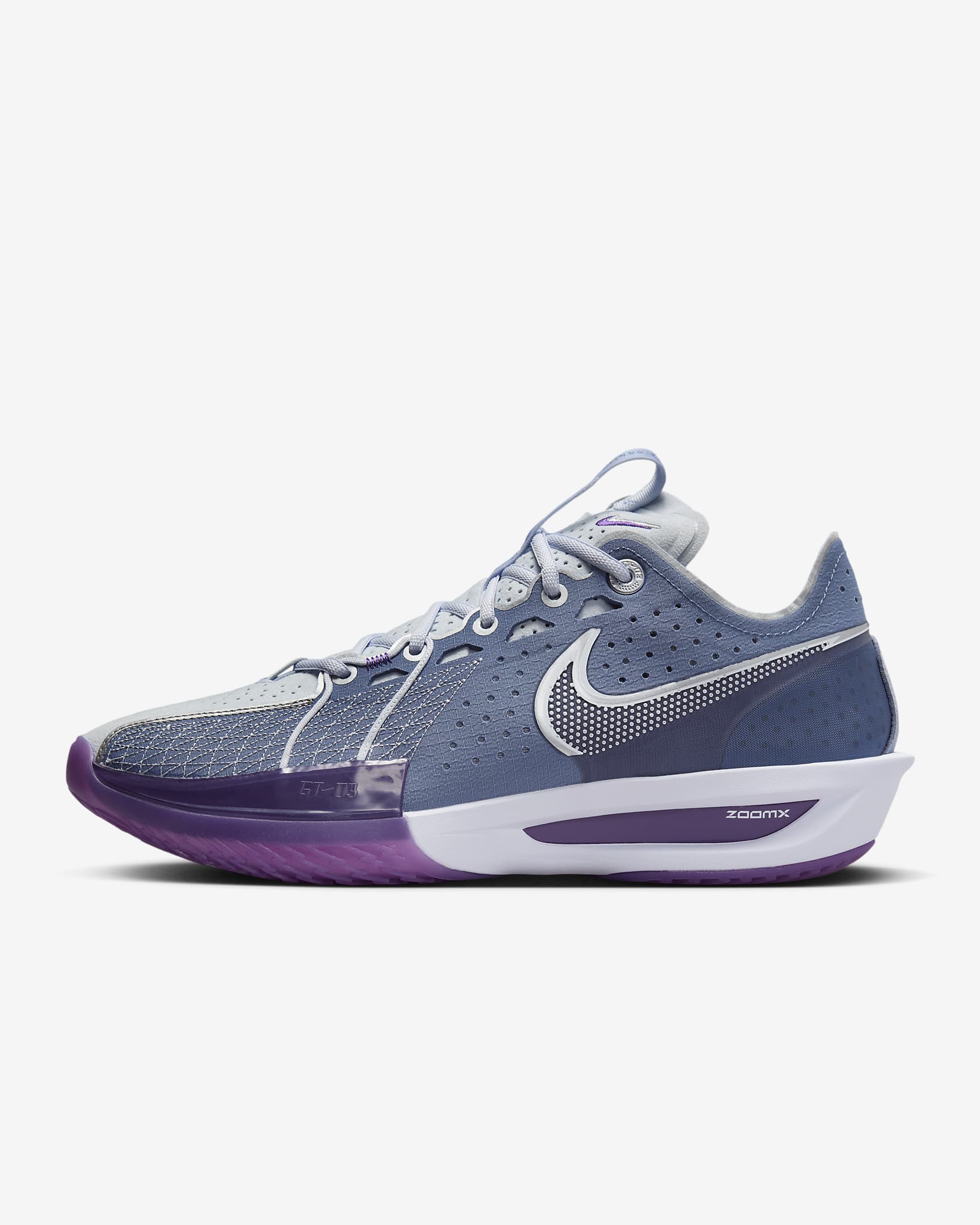 รองเท้าบาสเก็ตบอล Nike G.T. Cut 3 EP - Ashen Slate/Football Grey/Barely Grape/Metallic Silver