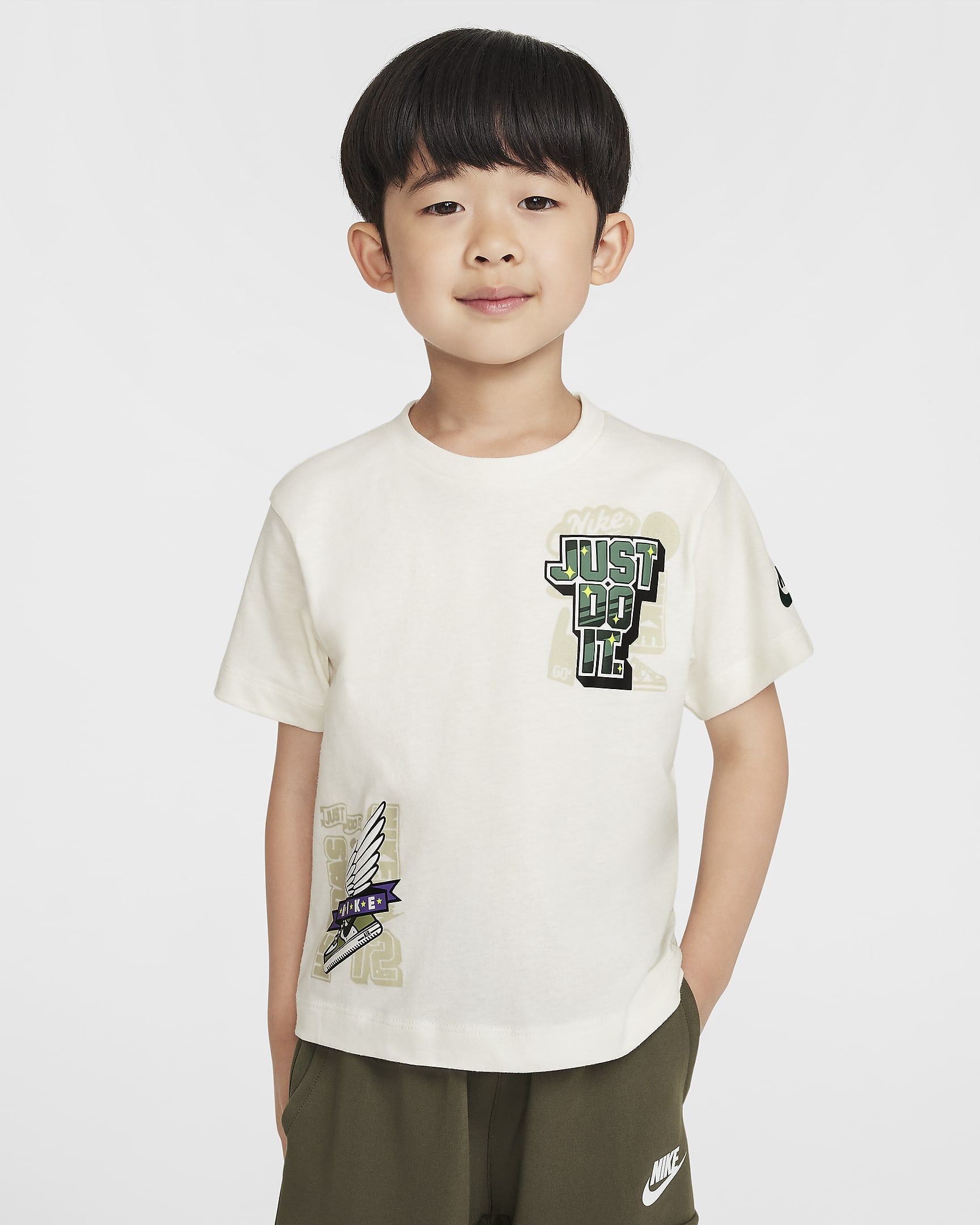 Nike Step Up Your Game Toddler Graphic T-Shirt - Sail