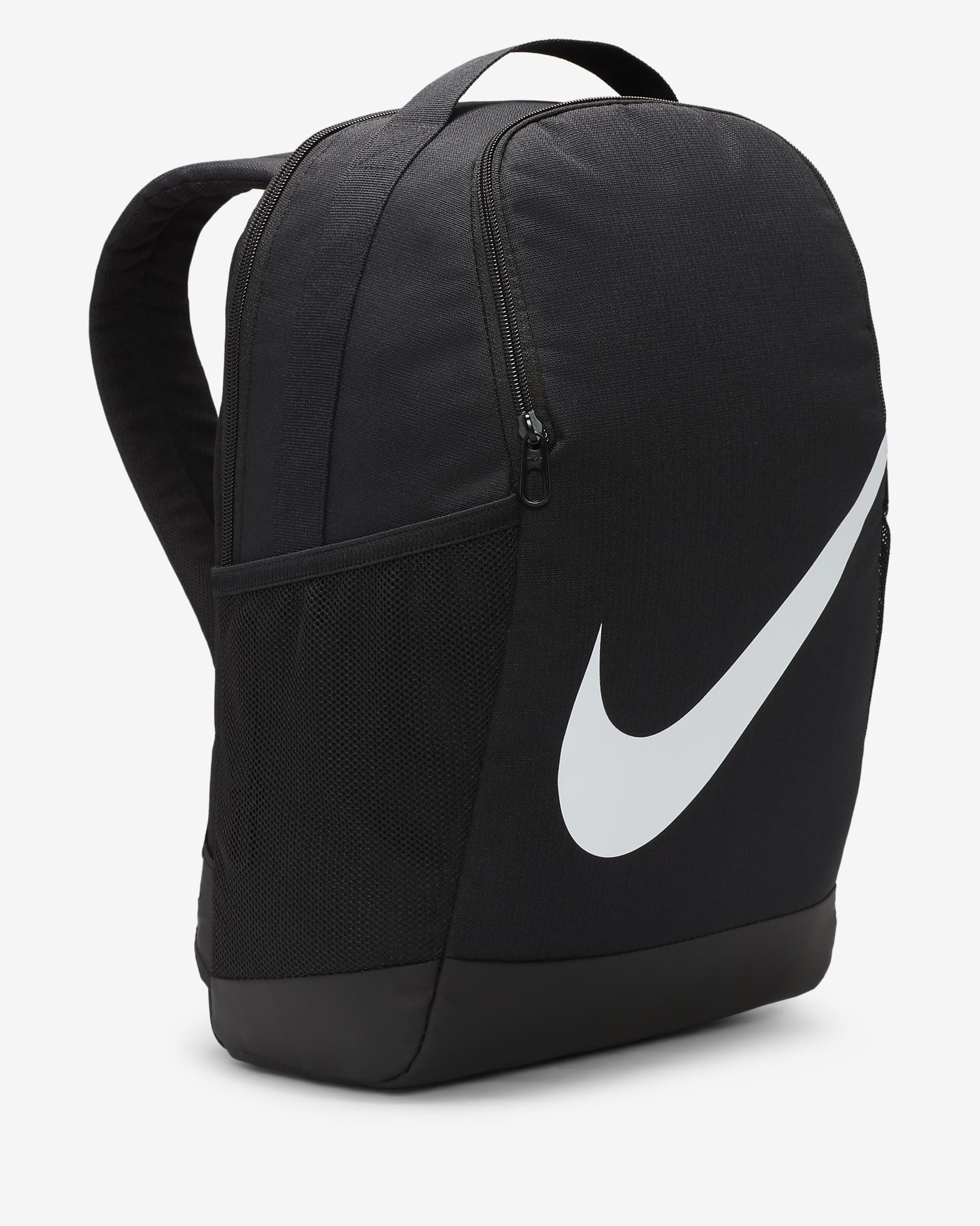 Nike Brasilia-rygsæk til børn (18L) - sort/sort/hvid