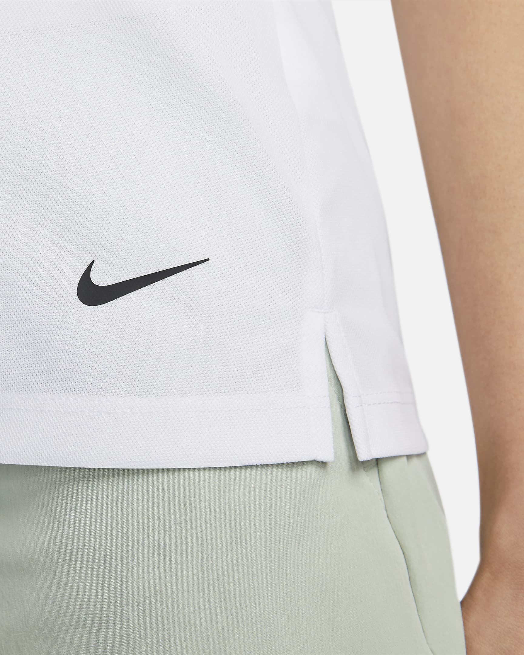 Nike Dri-FIT Victory Women's Golf Polo - White/Black