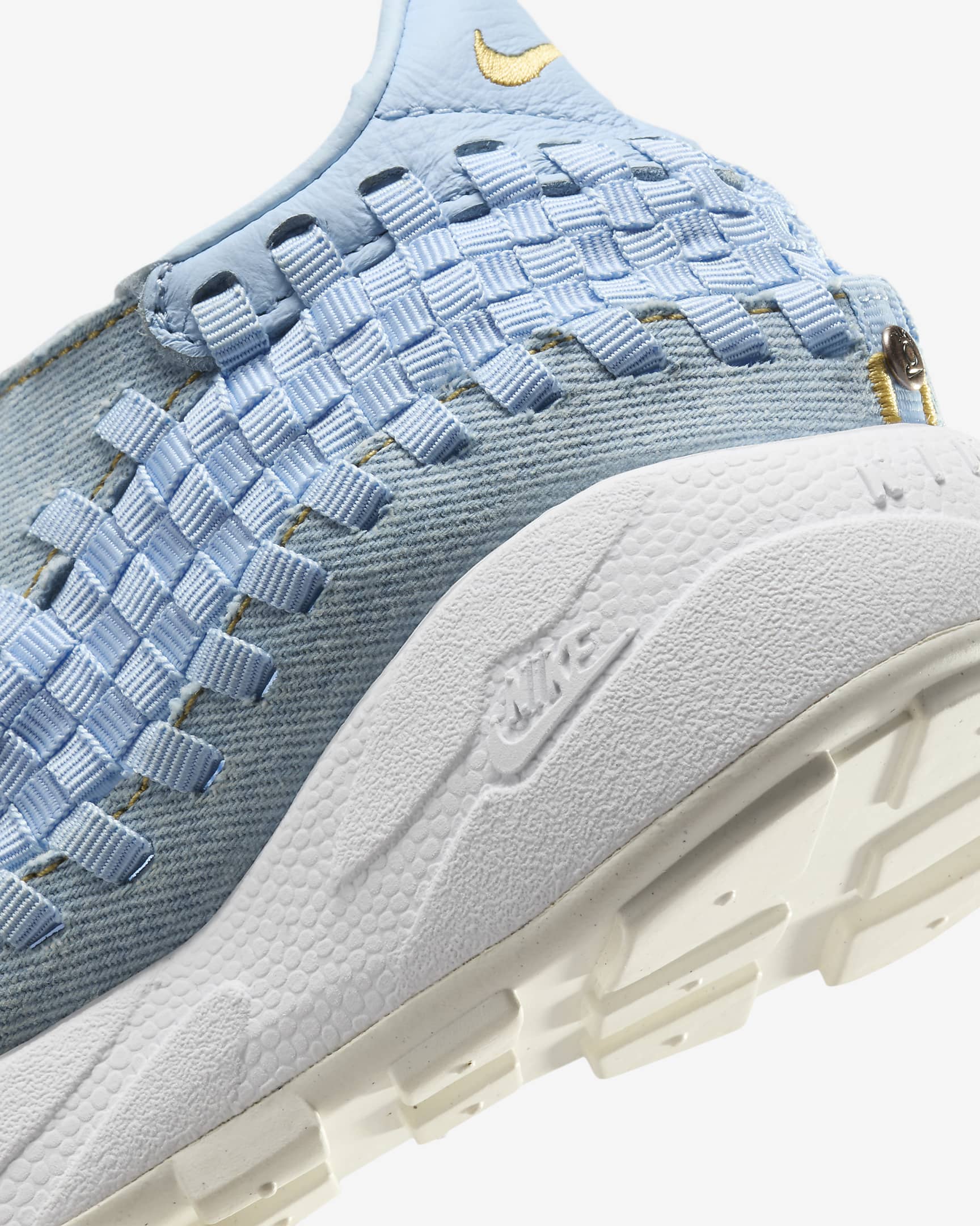 Chaussure Nike Air Footscape pour femme - Denim/Ice Blue/Blanc/Wheat Gold