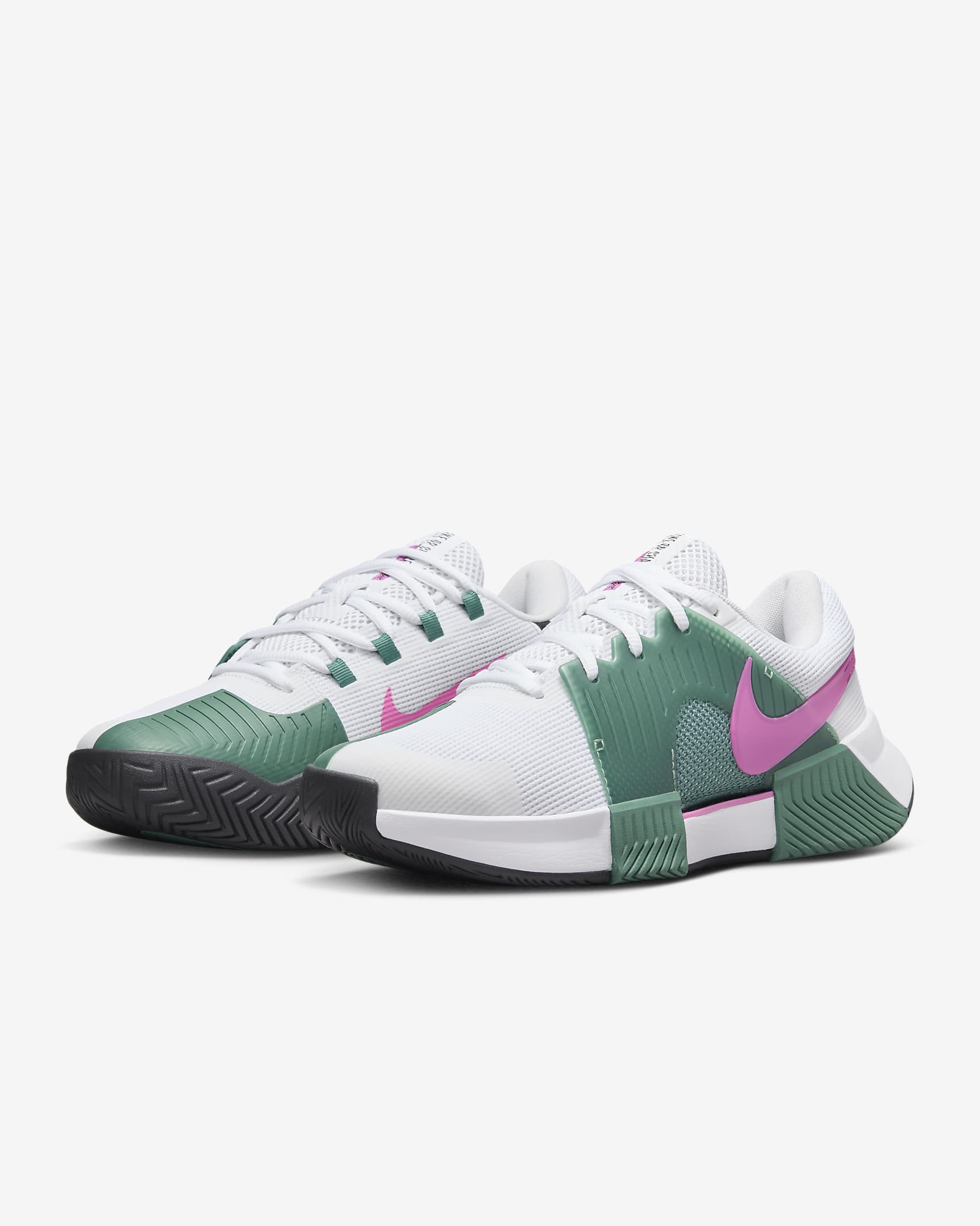 Nike Zoom GP Challenge 1 Women's Hard Court Tennis Shoes - White/Bicoastal/Black/Playful Pink