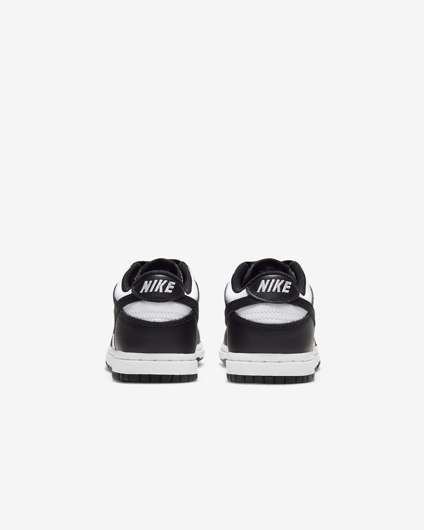 Nike Dunk Low Younger Kids' Shoes - White/White/Black