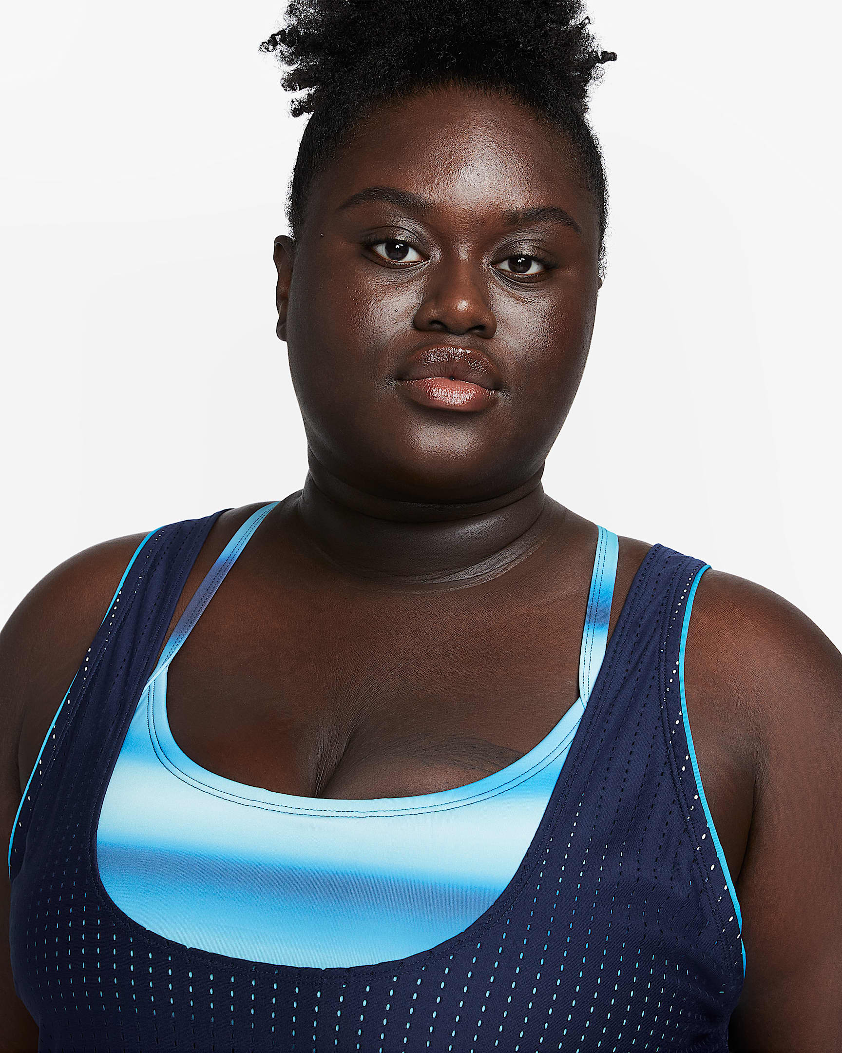 Nike Swim Women's Convertible Layered Tankini Top (Plus Size).