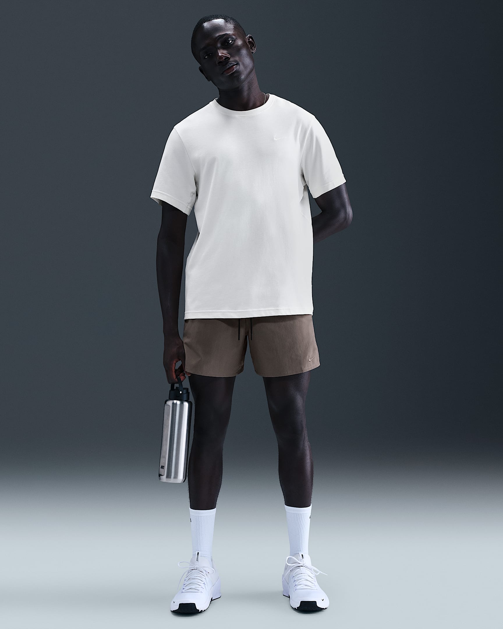 Nike Unlimited Men's Dri-FIT 5" Unlined Versatile Shorts - Cave Stone/Black/Cave Stone