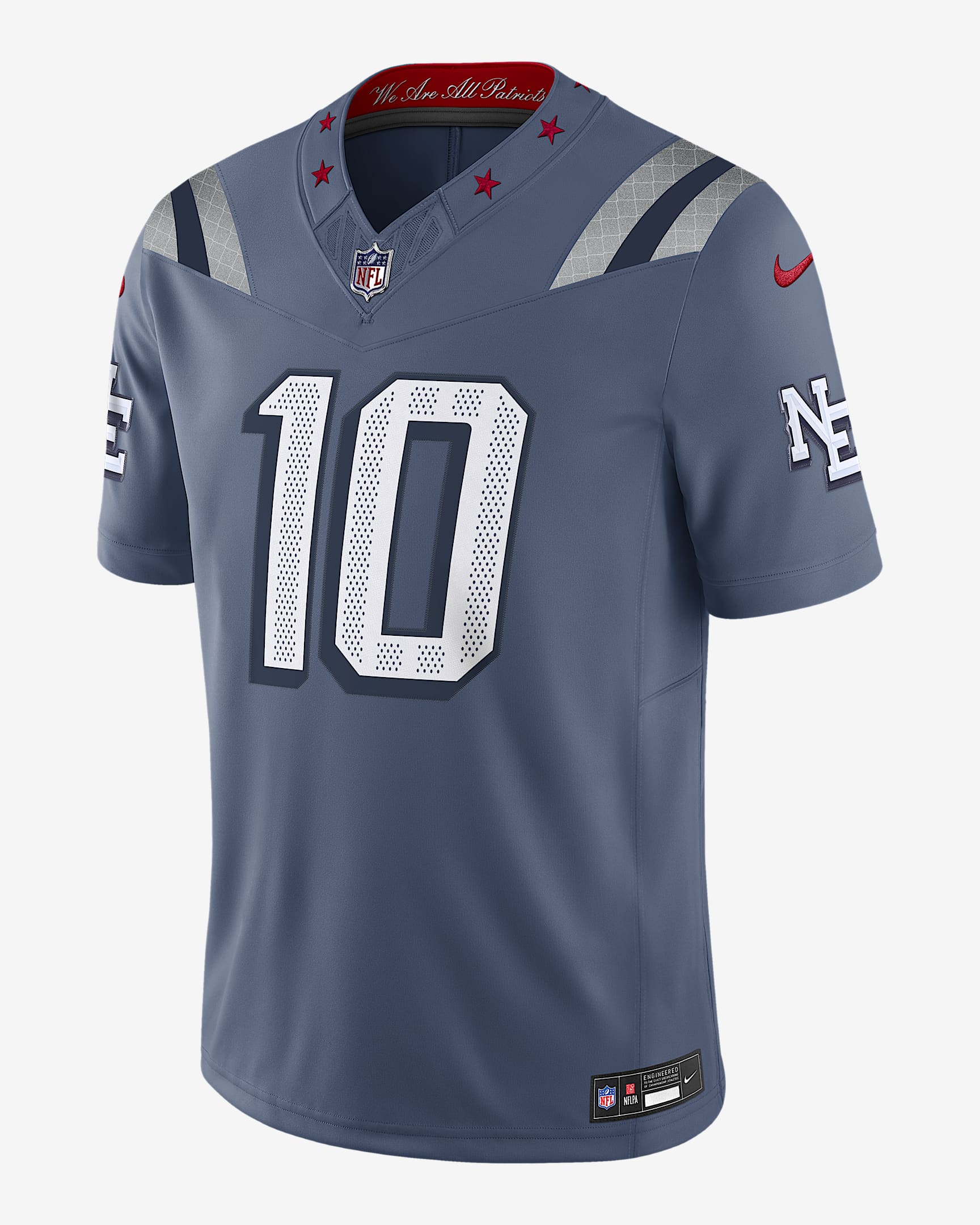 Drake Maye New England Patriots Rivalries Collection Men's Nike Dri-FIT NFL Limited Jersey - Blue