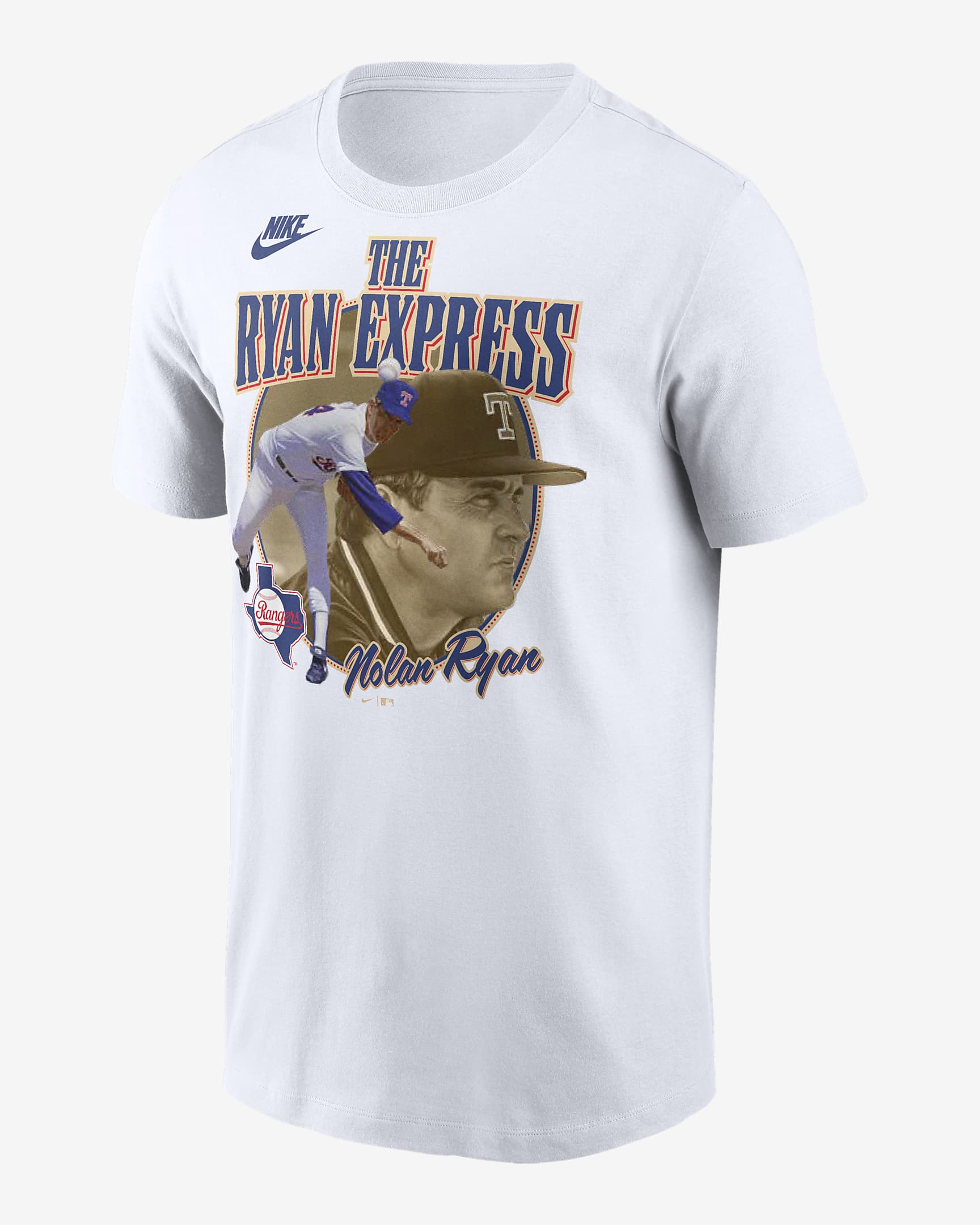 Nolan Ryan Texas Rangers Cooperstown Legends Men's Nike MLB T-Shirt - White