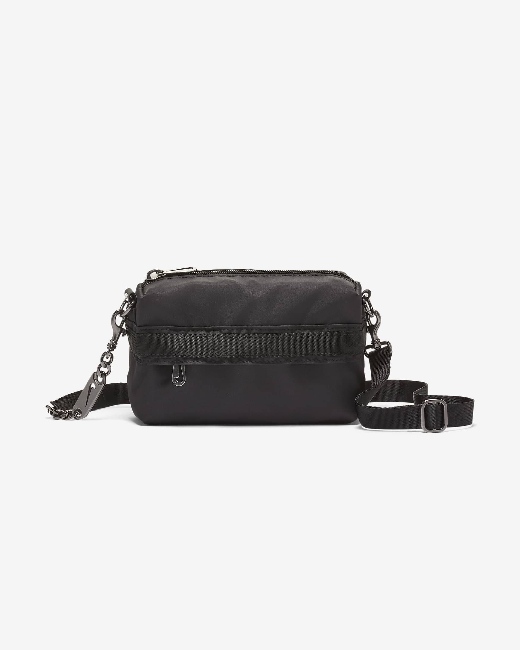 Nike Sportswear Futura Luxe Crossbodytas voor dames (1 liter) - Zwart/Zwart/Dark Smoke Grey