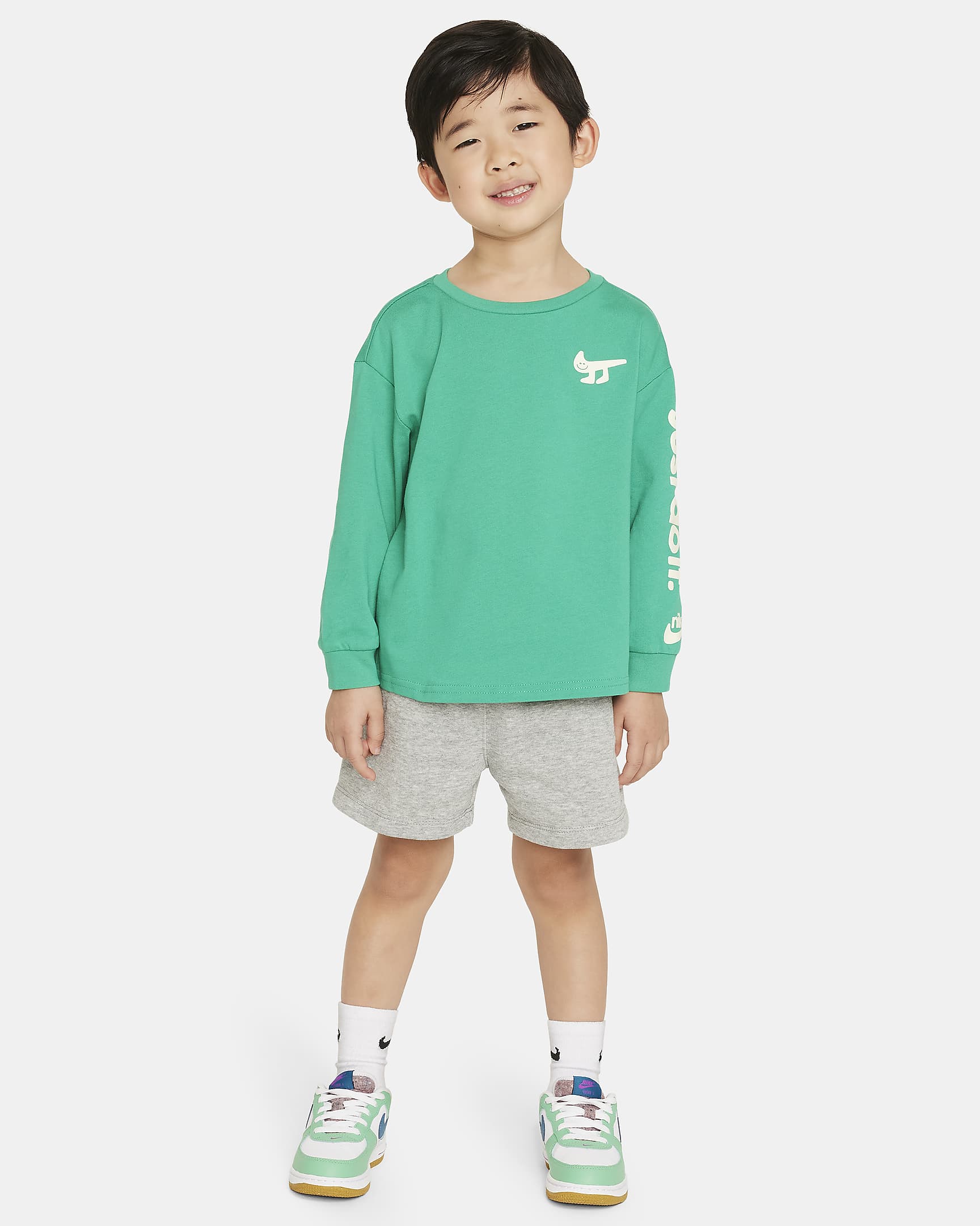 Nike Sportswear Club Toddler French Terry Shorts - Dark Grey Heather