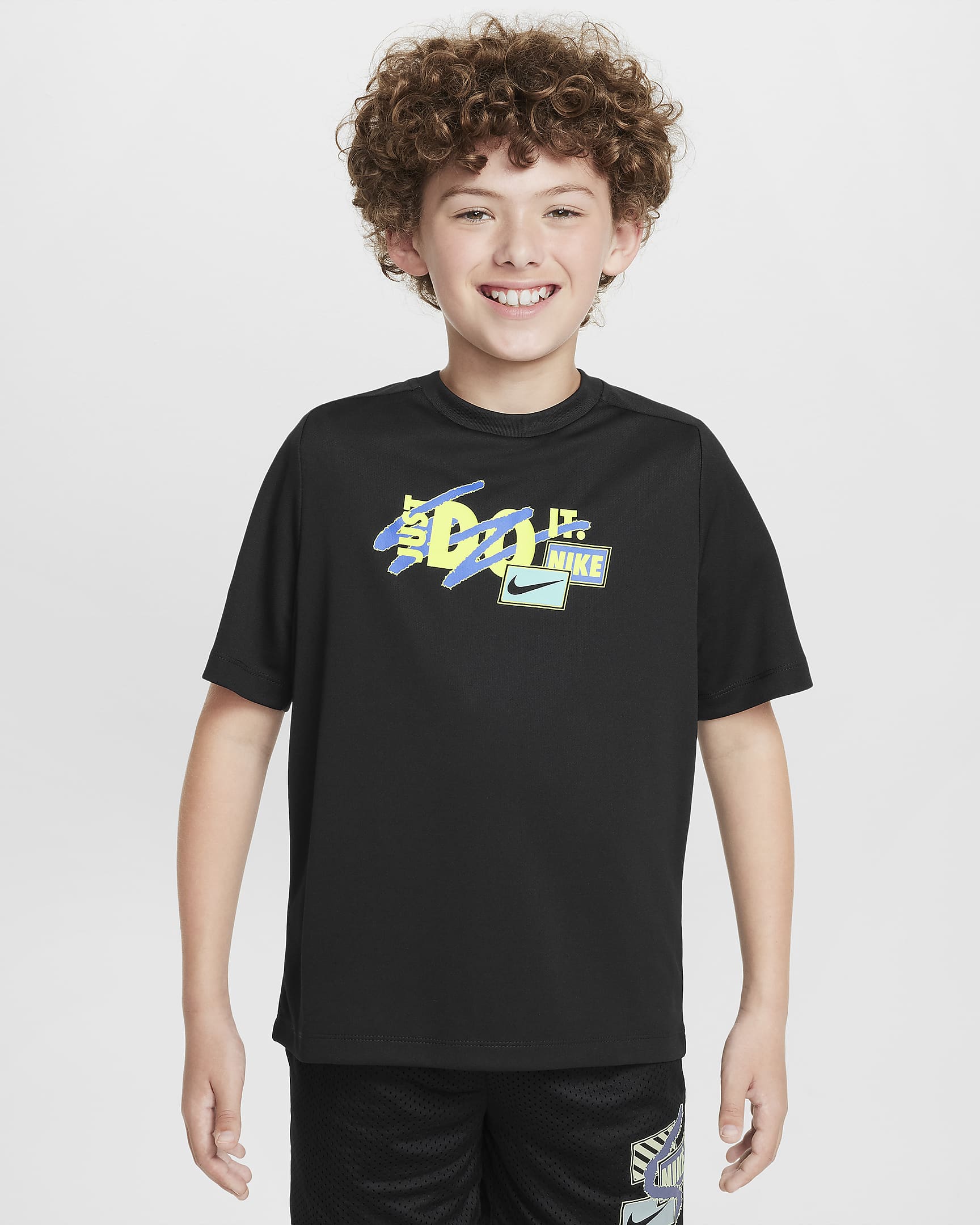 Nike Multi Older Kids' (Boys') Dri-FIT Top - Black