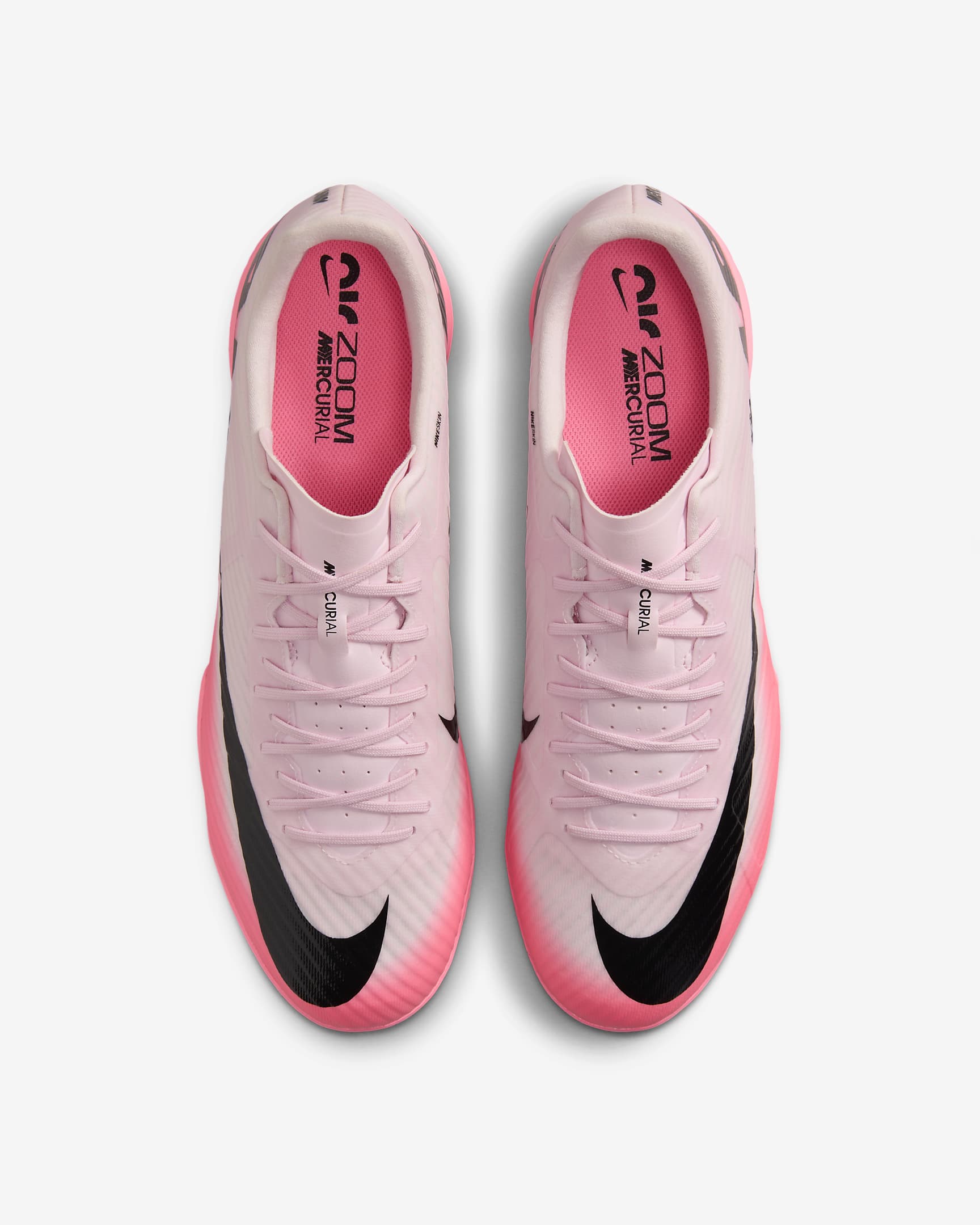 Nike Mercurial Vapor 15 Academy IC Low-Top Soccer Shoes - Pink Foam/Black