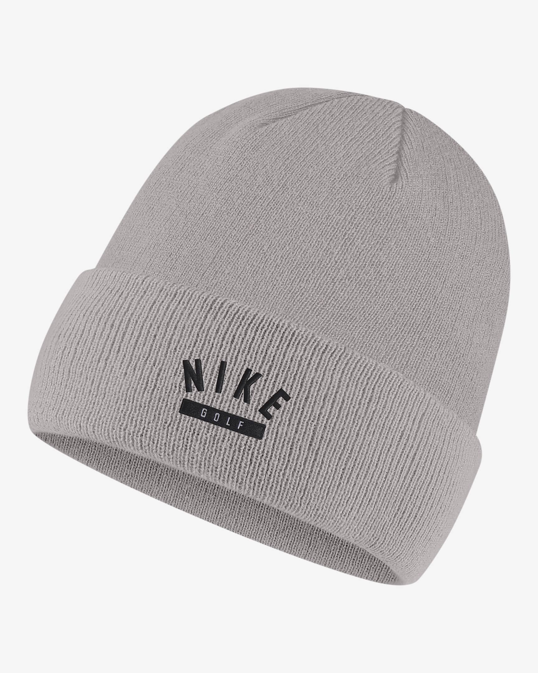 Nike Swoosh Golf Cuffed Beanie - Pewter Grey