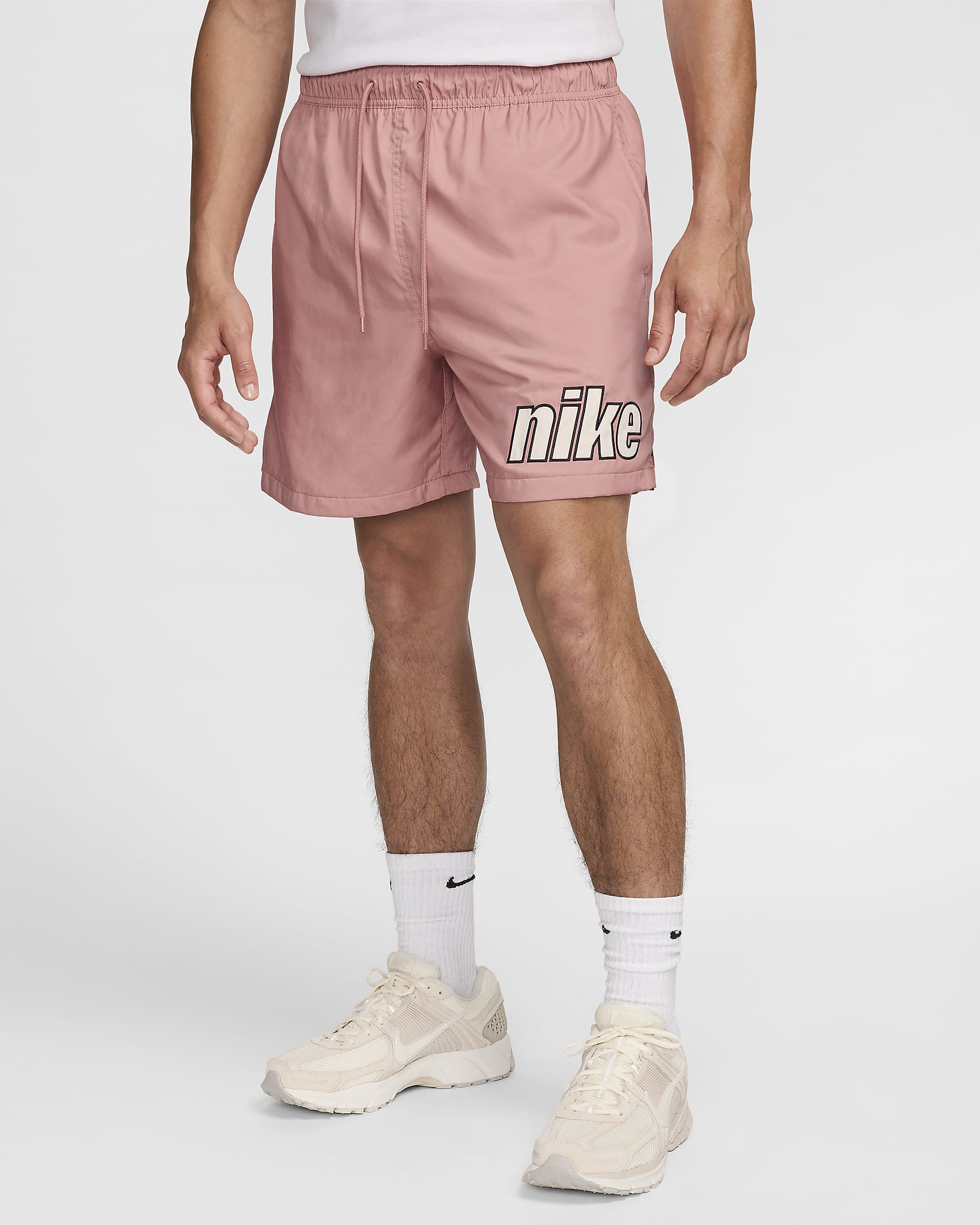 Nike Club Men's Flow Shorts - Red Stardust/Guava Ice