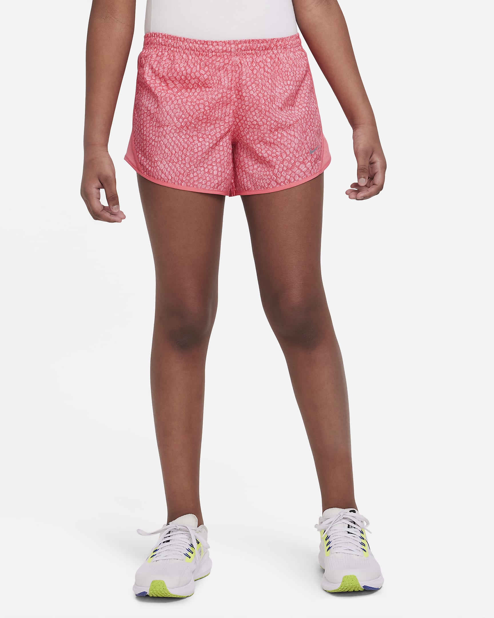 Nike Dri-FIT Tempo Older Kids' (Girls') Running Shorts - Sea Coral