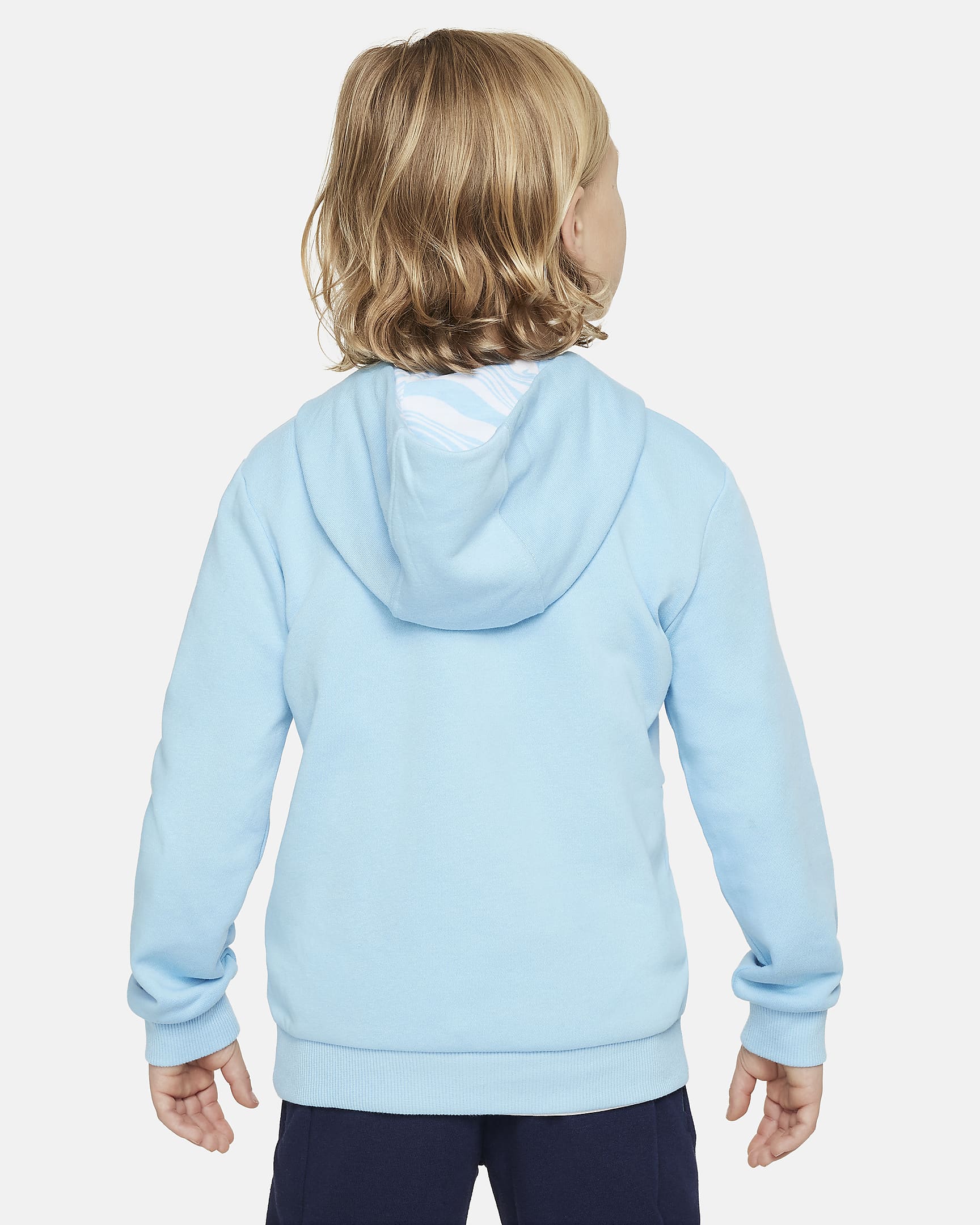 Nike Sportswear Paint Your Future Little Kids' French Terry Hoodie - Aquarius Blue