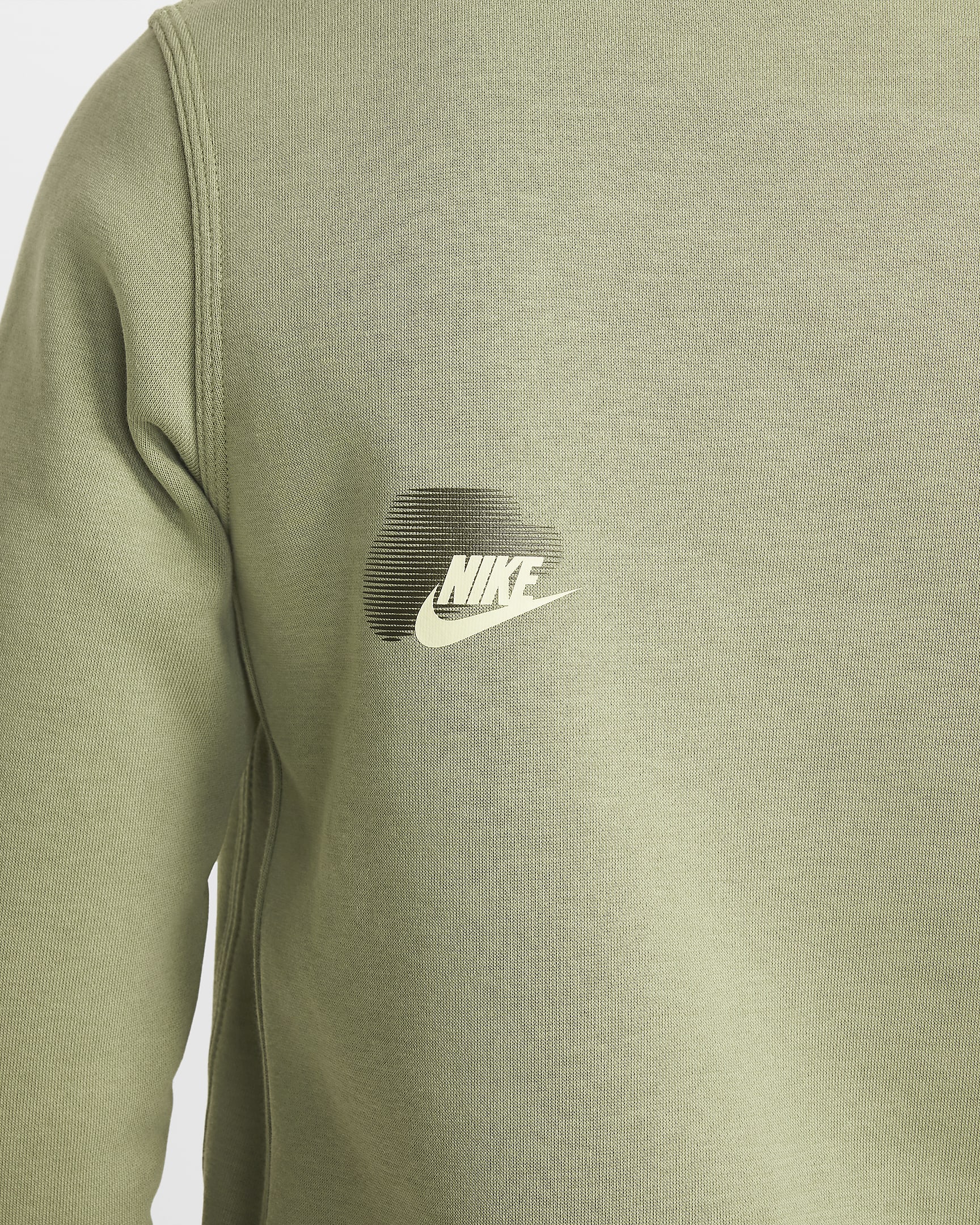 Nike Sportswear Standard Issue sweatshirt med rund hals til store barn (gutt) - Oil Green