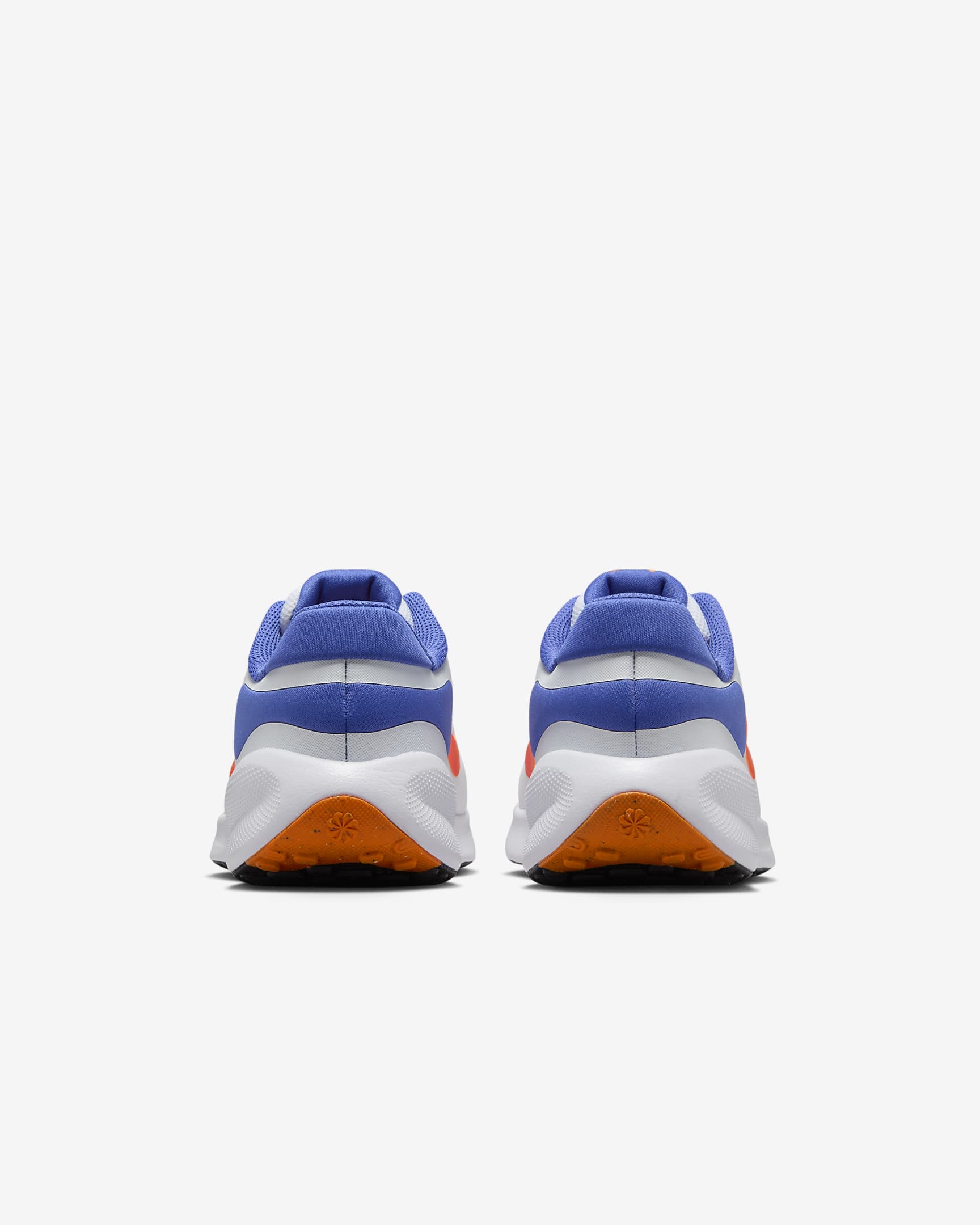 Nike Revolution 7 大童跑鞋 - 白色/Astronomy Blue/Total Orange/Team Orange