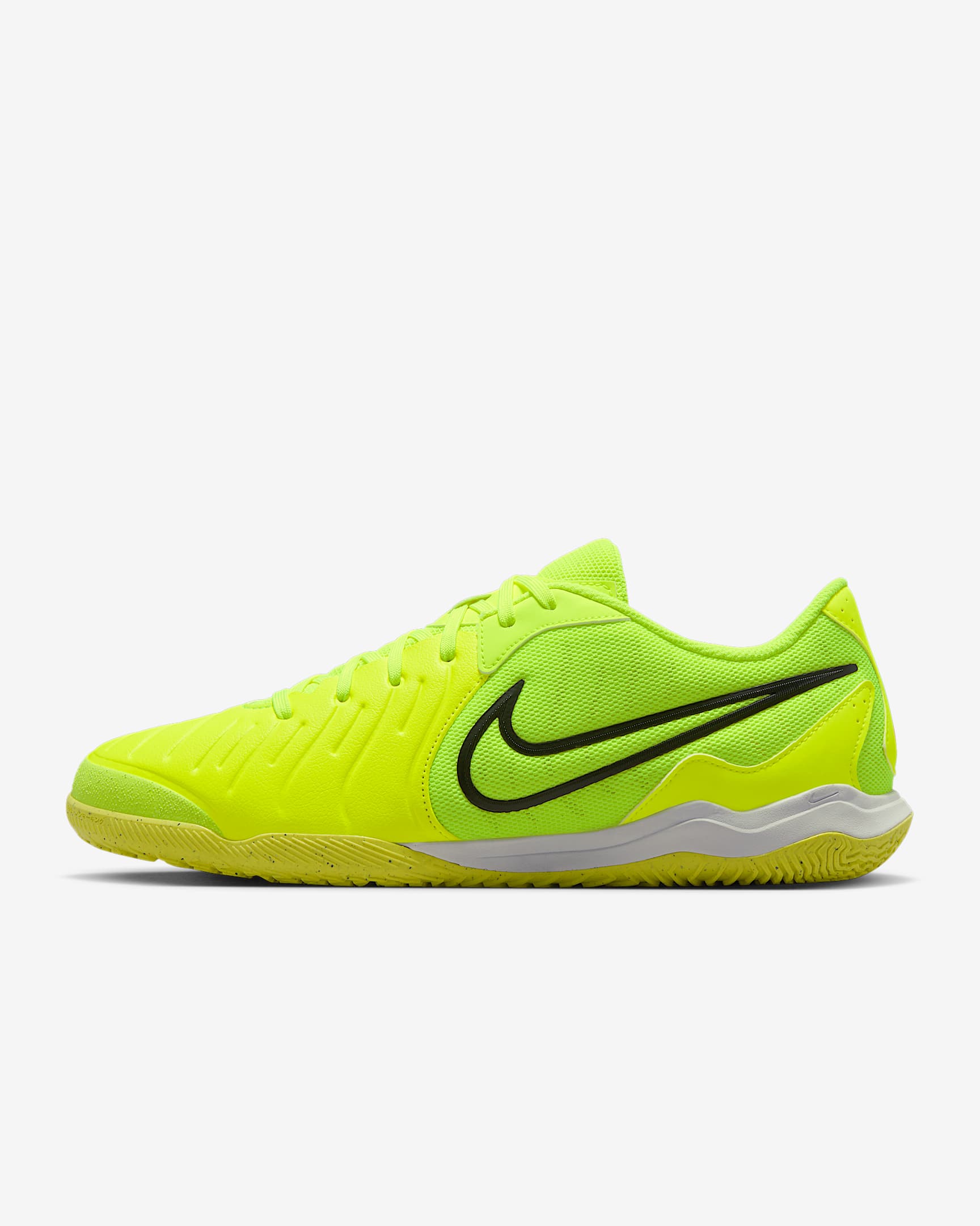 Nike Tiempo Legend 10 Academy Indoor Court Low-Top Football Shoes - Volt/Black