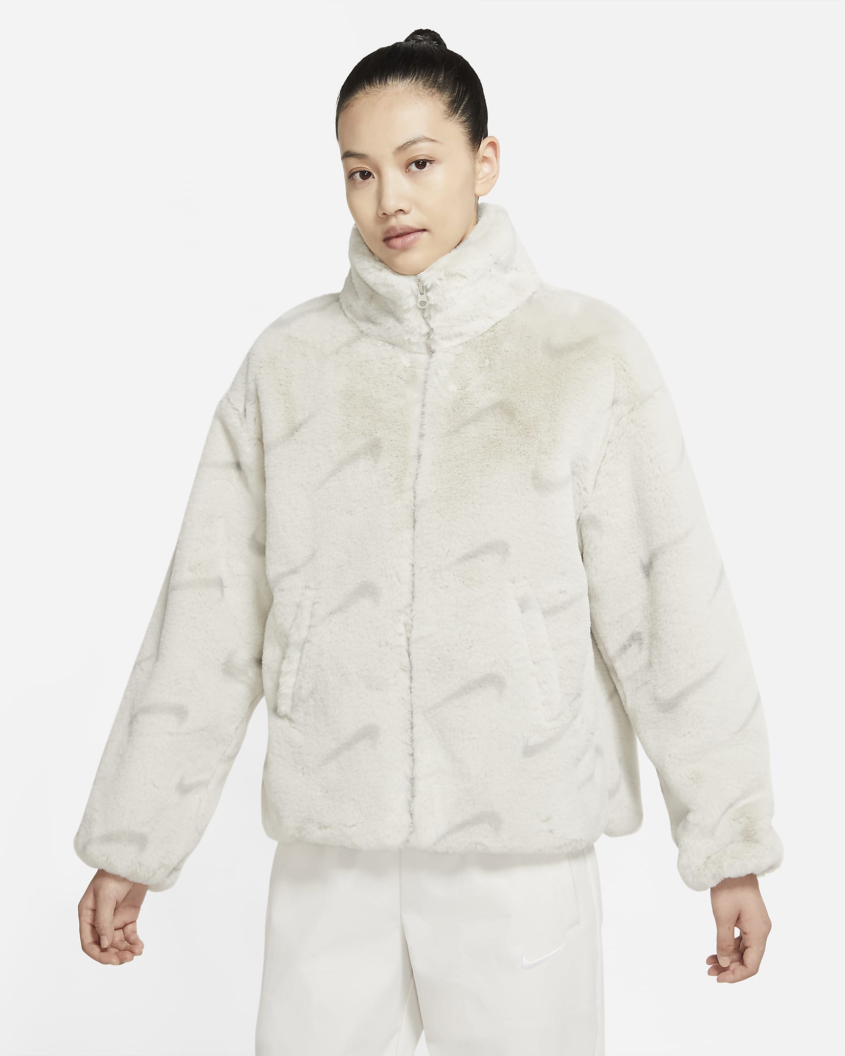 Nike Sportswear Plush Women's Printed Faux Fur Jacket. Nike UK