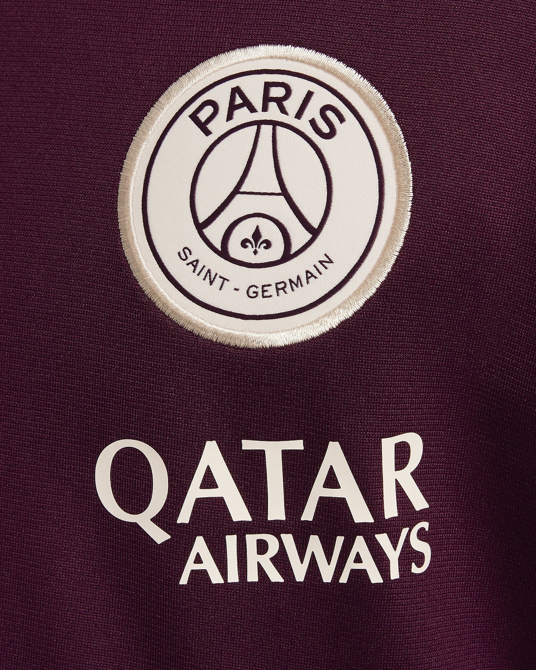 Paris Saint-Germain Strike Nike Dri-FIT strikket fotballtracksuit til store barn - Bordeaux/Geode Teal/Guava Ice