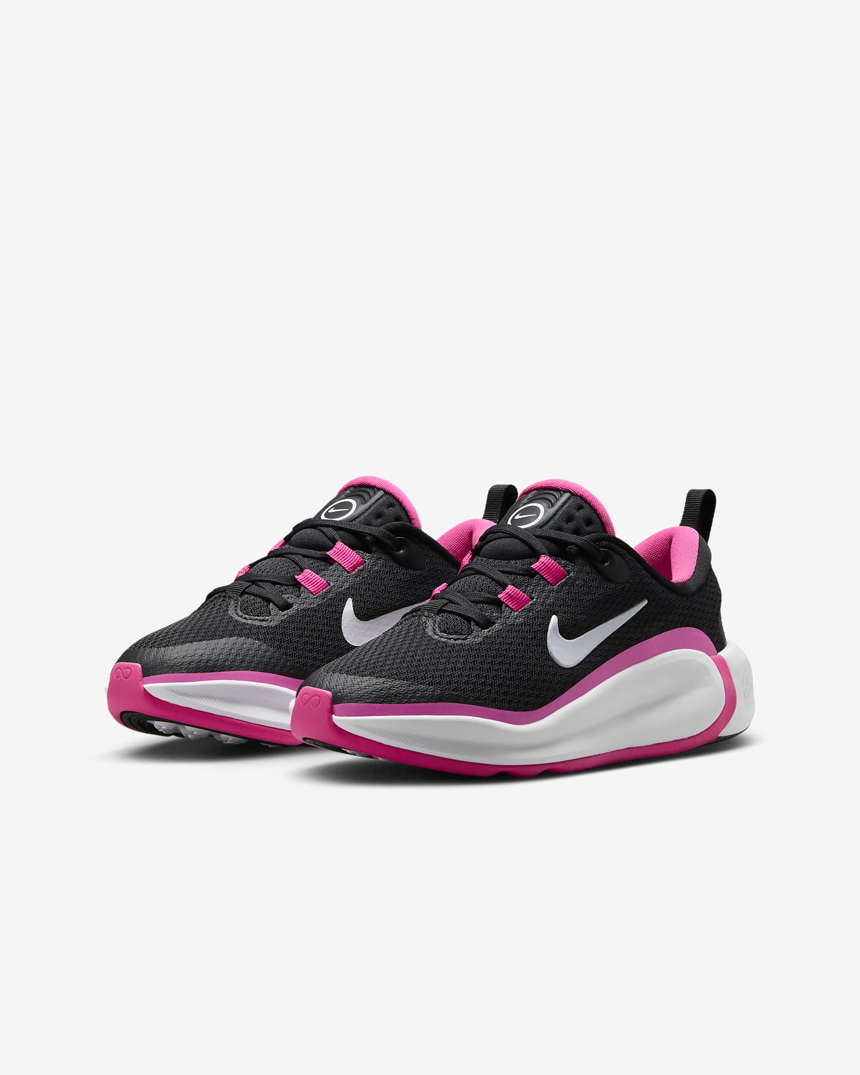 Nike Infinity Flow Big Kids' Running Shoes - Black/Laser Fuchsia/White