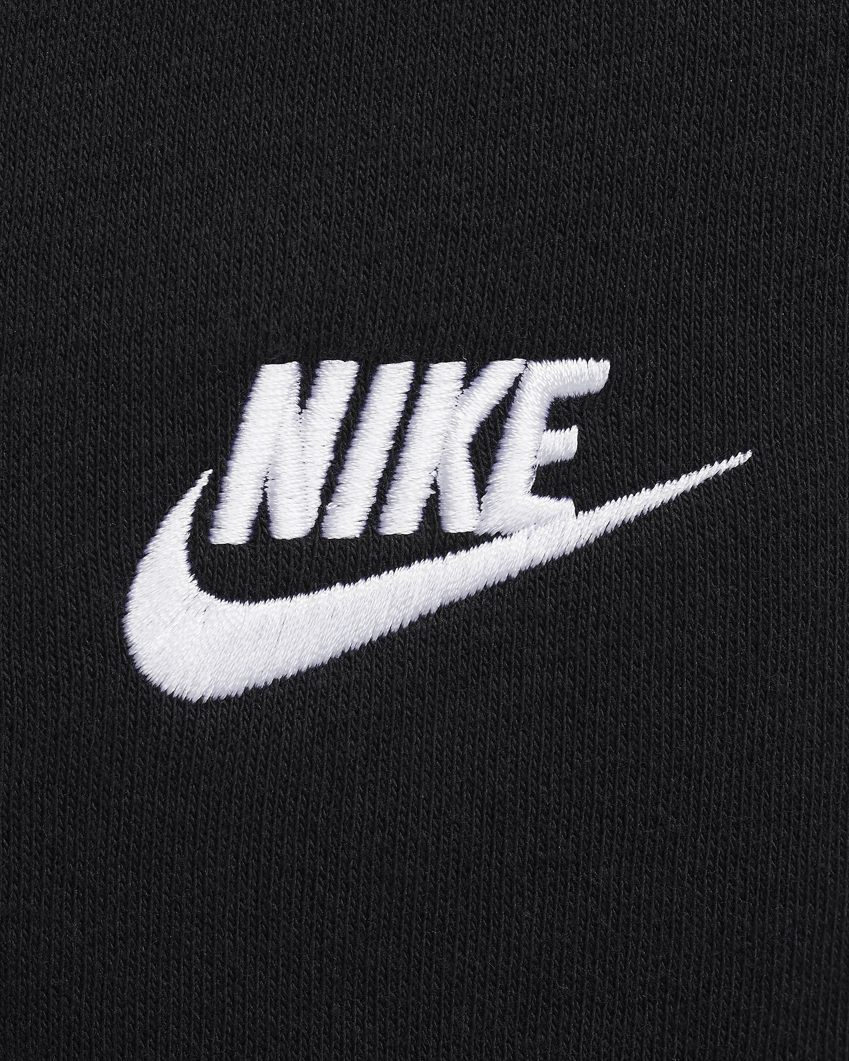 Běžecké kalhoty Nike Sportswear Club Fleece - Černá/Černá/Bílá