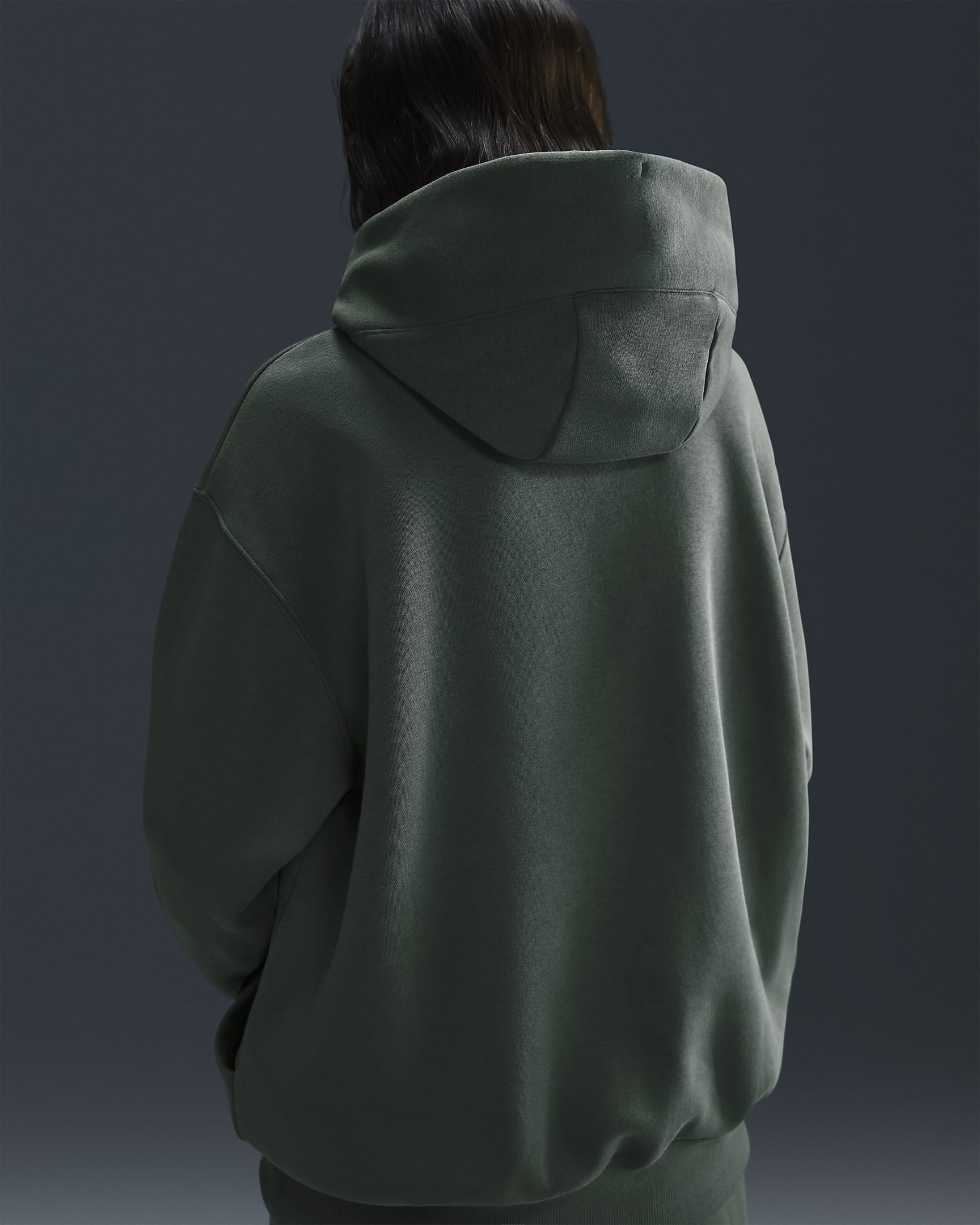 Nike Sportswear Phoenix Fleece Women's Oversized Pullover Hoodie - Vintage Green/Sail