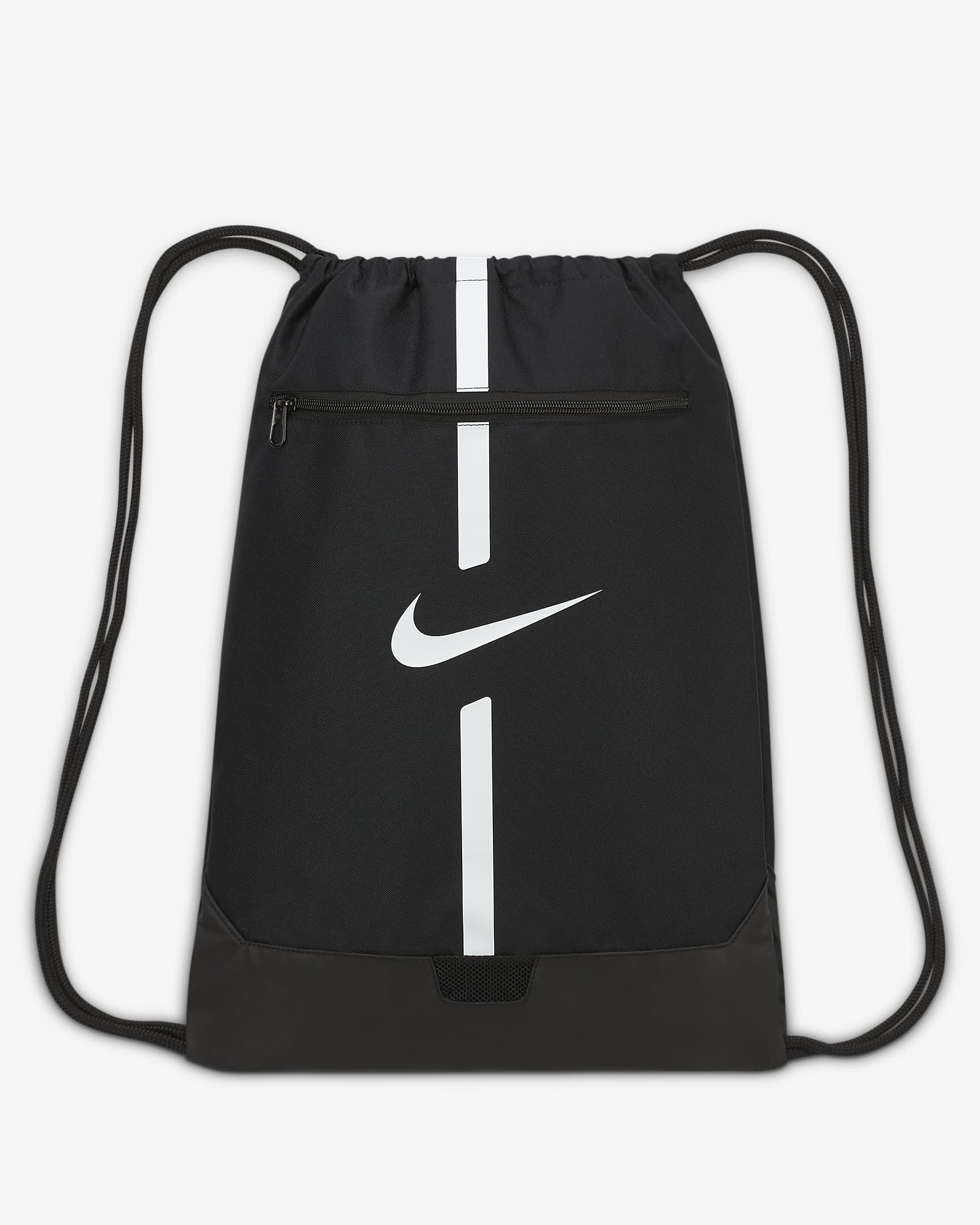 Saco de ginásio de futebol Nike Academy (18 L) - Preto/Preto/Branco