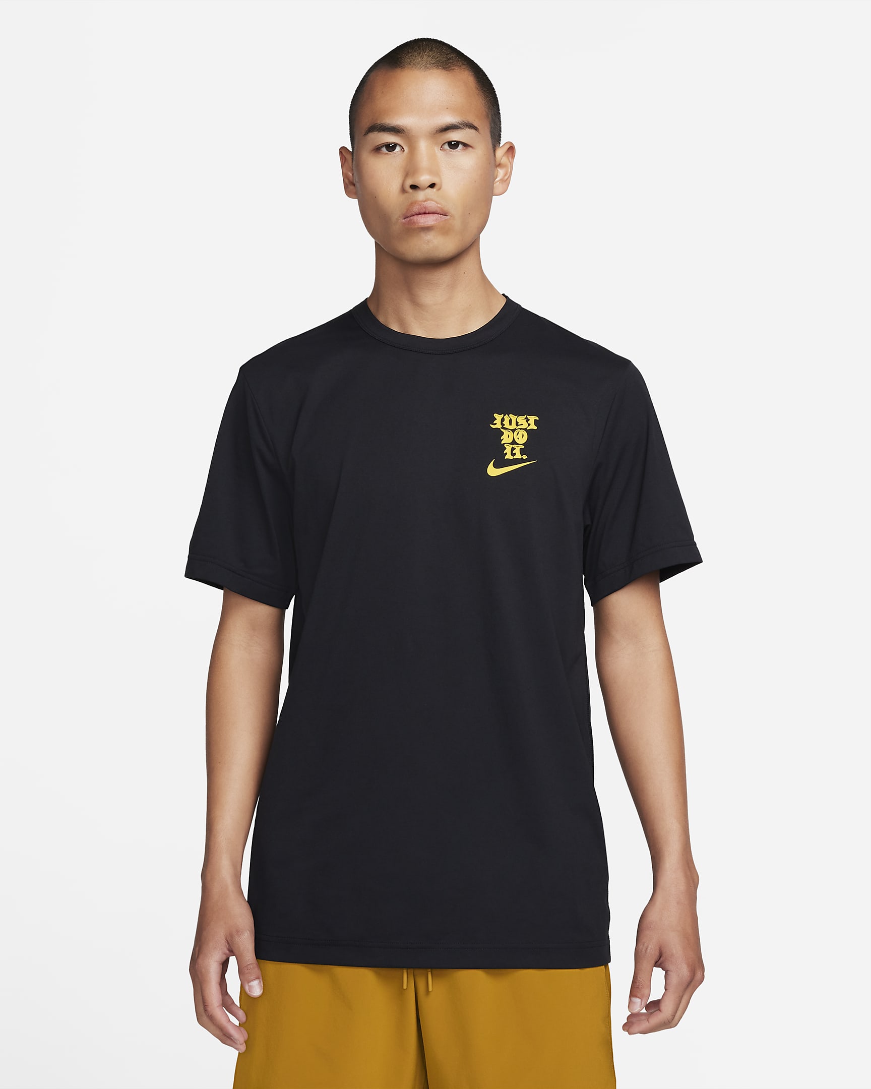 เสื้อฟิตเนสแขนสั้นผู้ชาย Nike Dri-FIT UV Hyverse - ดำ