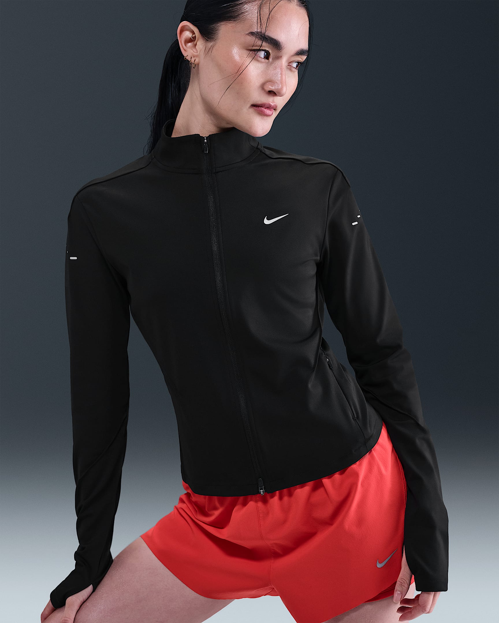 Nike Swift Women's Dri-FIT Full-Zip Mid-Layer Running Top - Black