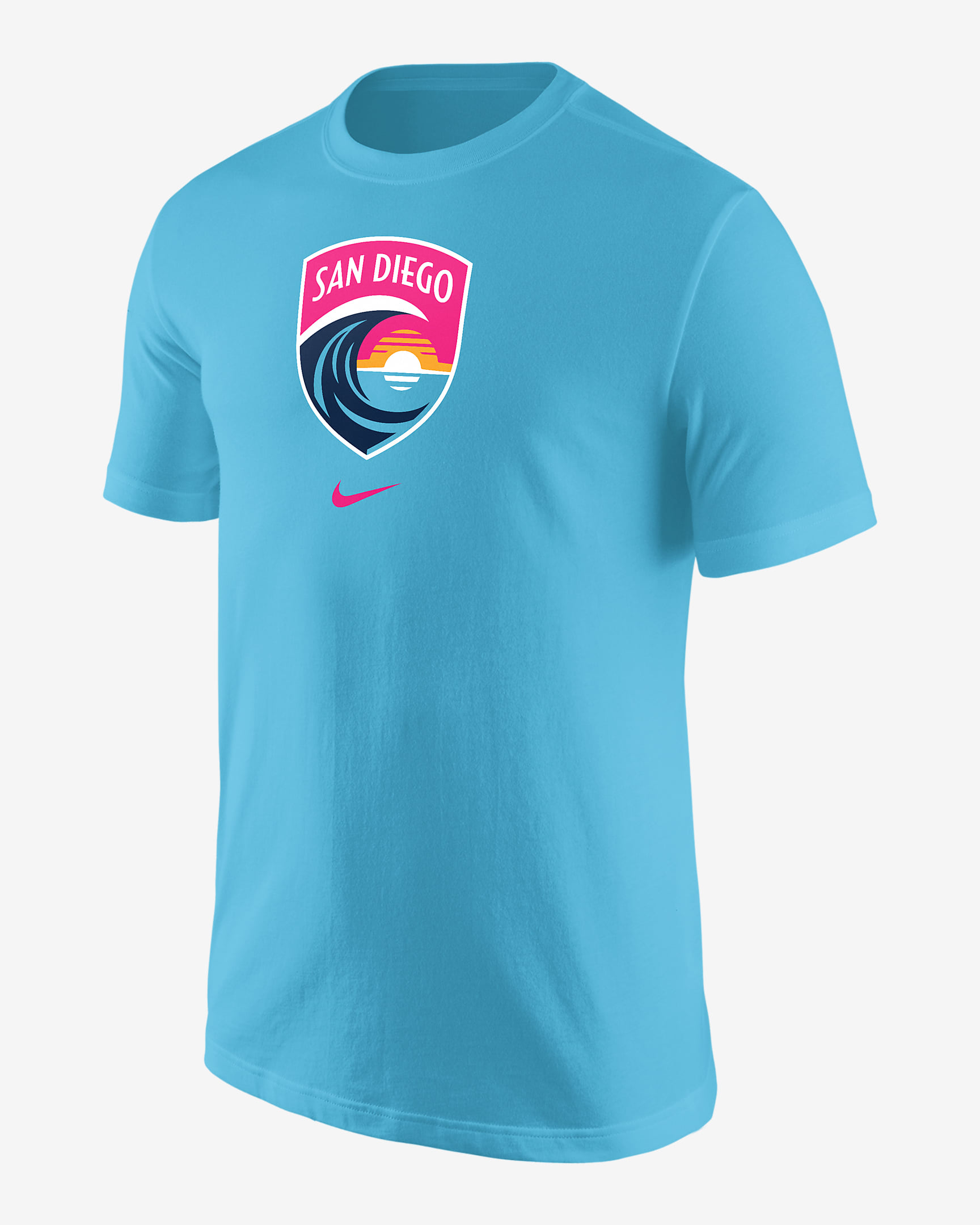 San Diego Wave FC Men's Nike NWSL T-Shirt - Chlorine Blue