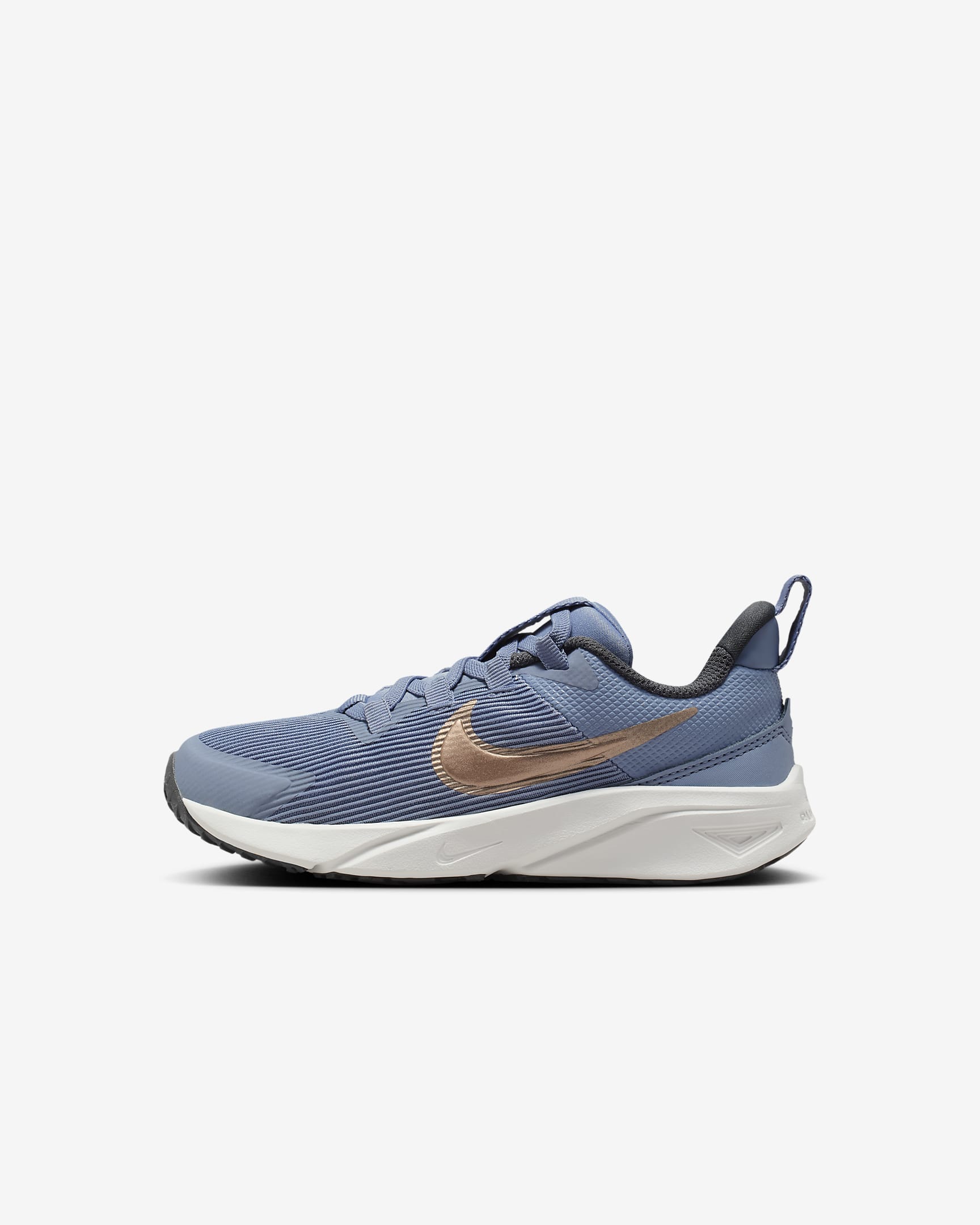 Nike Star Runner 4 Younger Kids' Shoes - Ashen Slate/Armoury Navy/Pure Platinum/Metallic Red Bronze