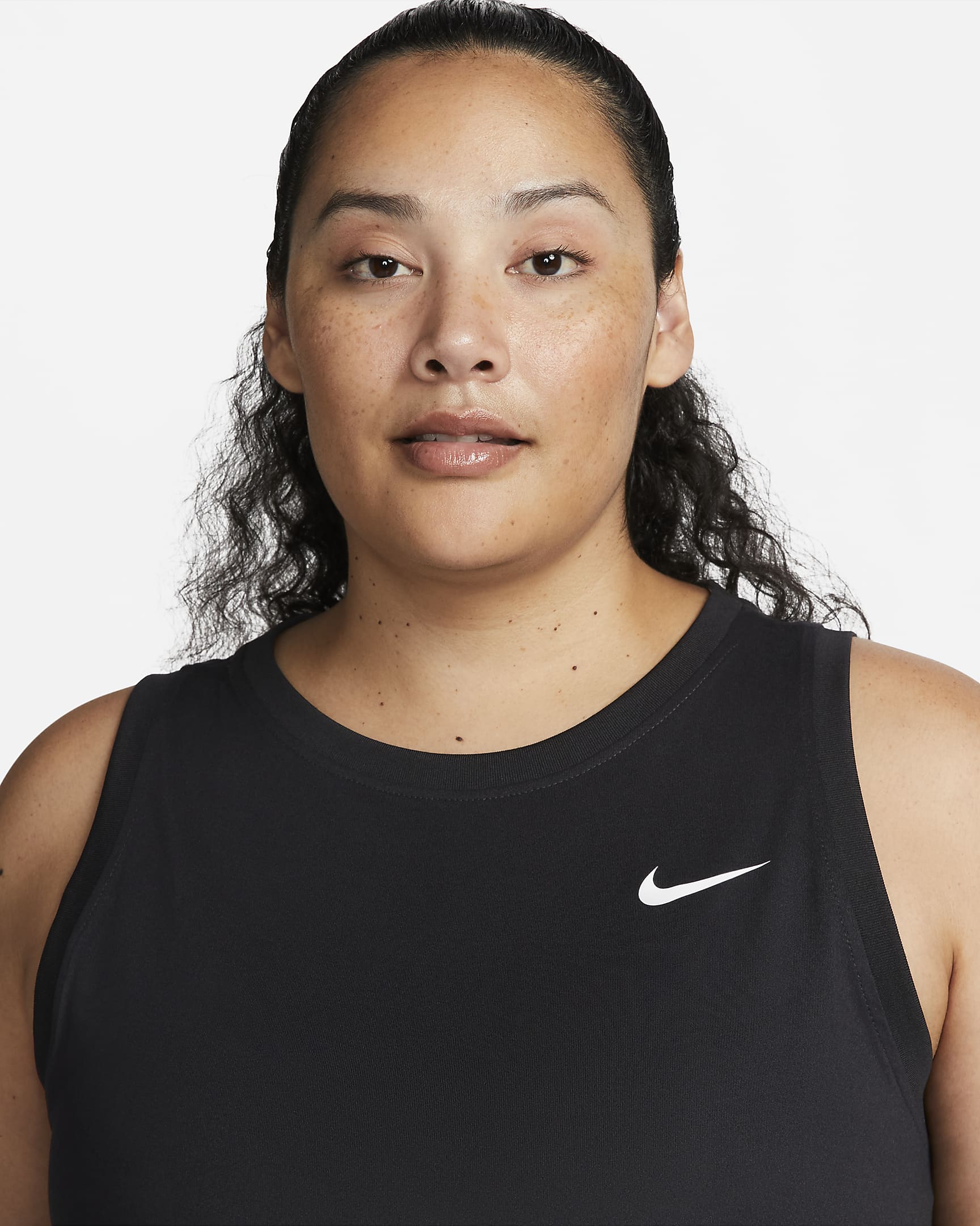 Nike Dri-FIT Women's Tank (Plus Size) - Black/White