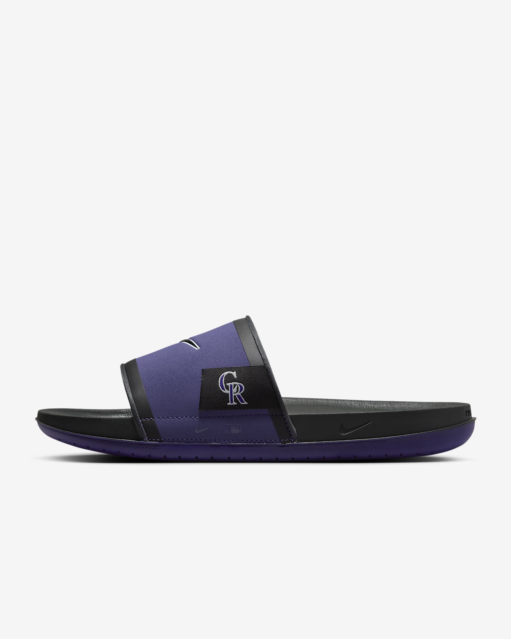 Nike Offcourt (Colorado Rockies) Offcourt Slides - Court Purple/Dark Smoke Grey/Black