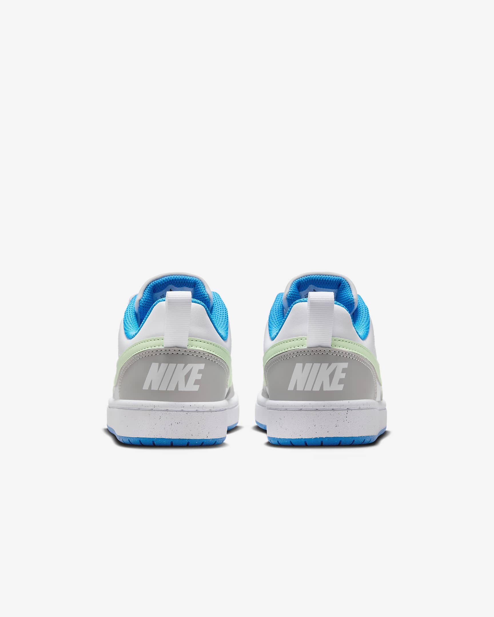 Nike Court Borough Low Recraft kinderschoenen - Light Iron Ore/Wit/Photo Blue/Vapor Green