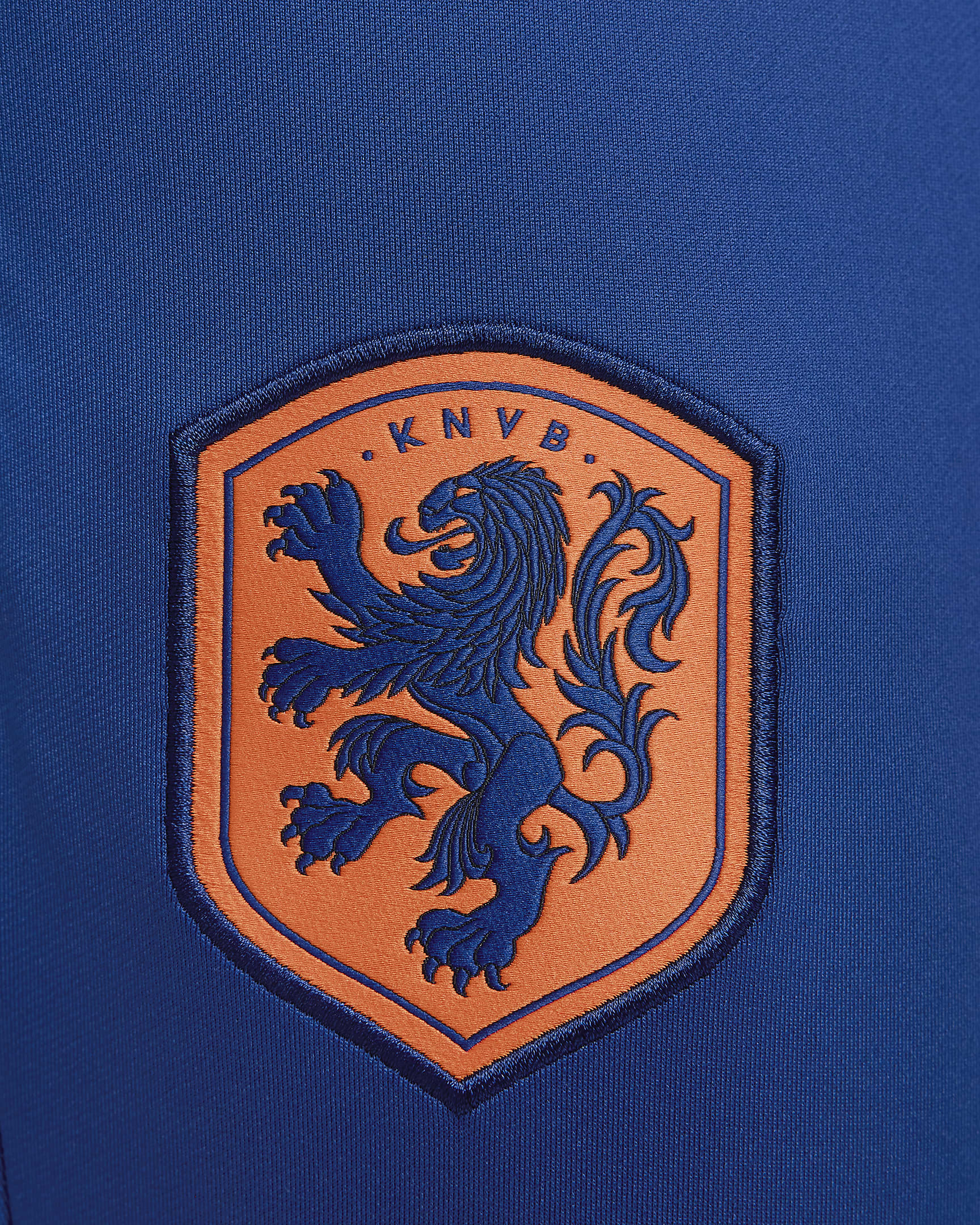 Pánské pleteninové fotbalové kalhoty Nike Dri-FIT Nizozemsko Strike - Deep Royal Blue/Safety Orange/Safety Orange