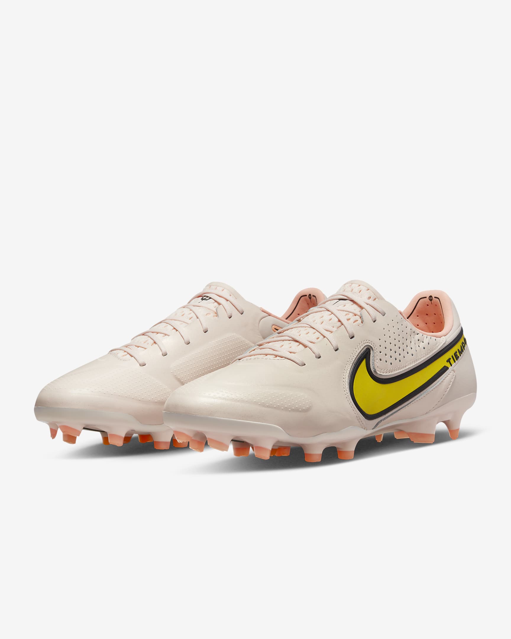 Nike Tiempo Legend 9 Elite FG Firm-Ground Football Boots - Guava Ice/Sunset Glow/Yellow Strike