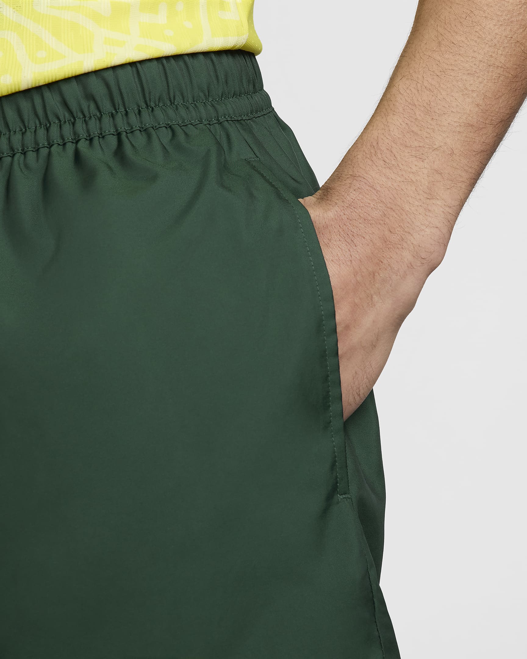 Brazil Sport Essential Flow Men's Nike Soccer Woven Lined Shorts - Pro Green/Light Green Spark