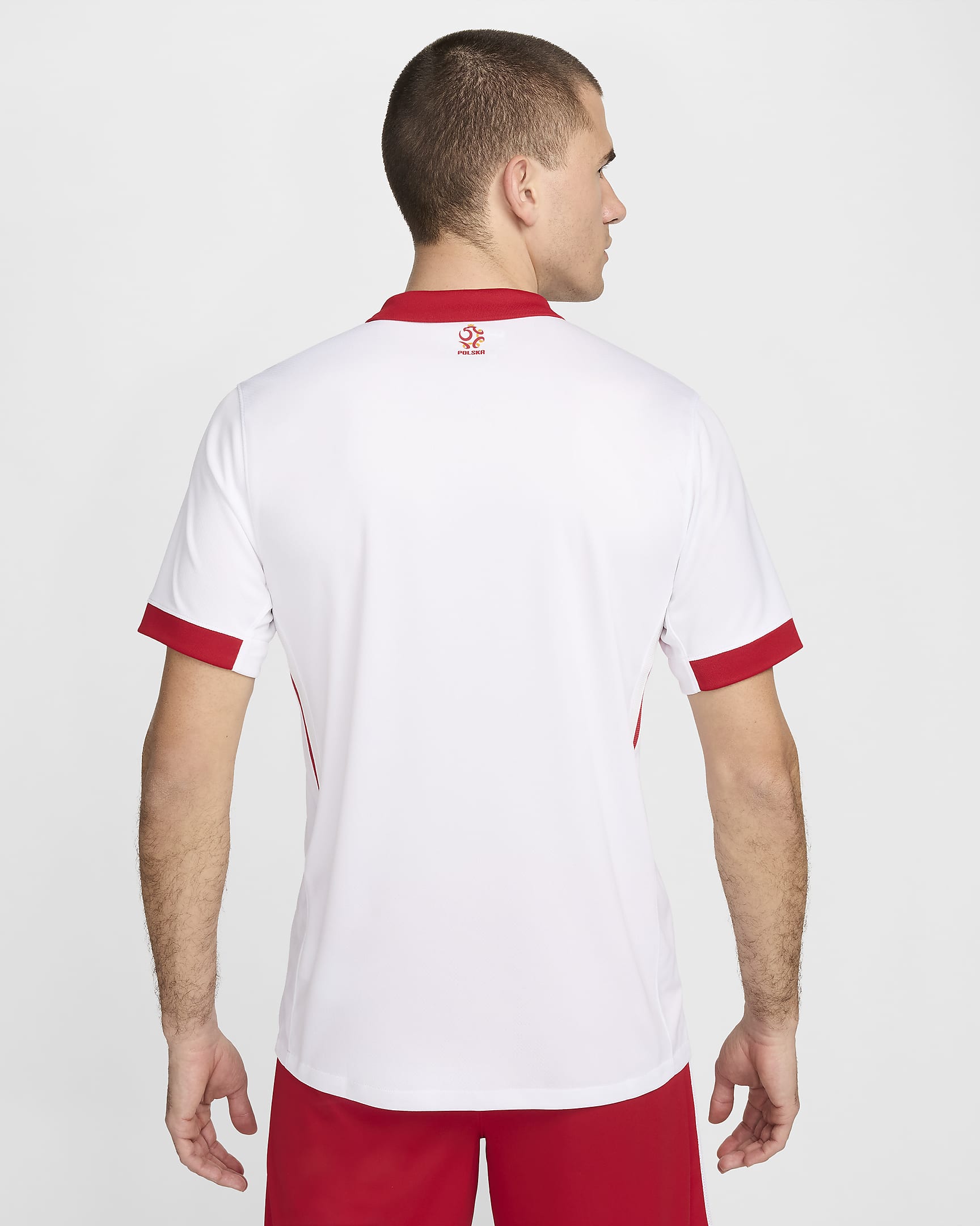 Pánský domácí fotbalový dres Nike Dri-FIT Replica Polsko Stadium 2024/25 - Bílá/Sport Red/Sport Red