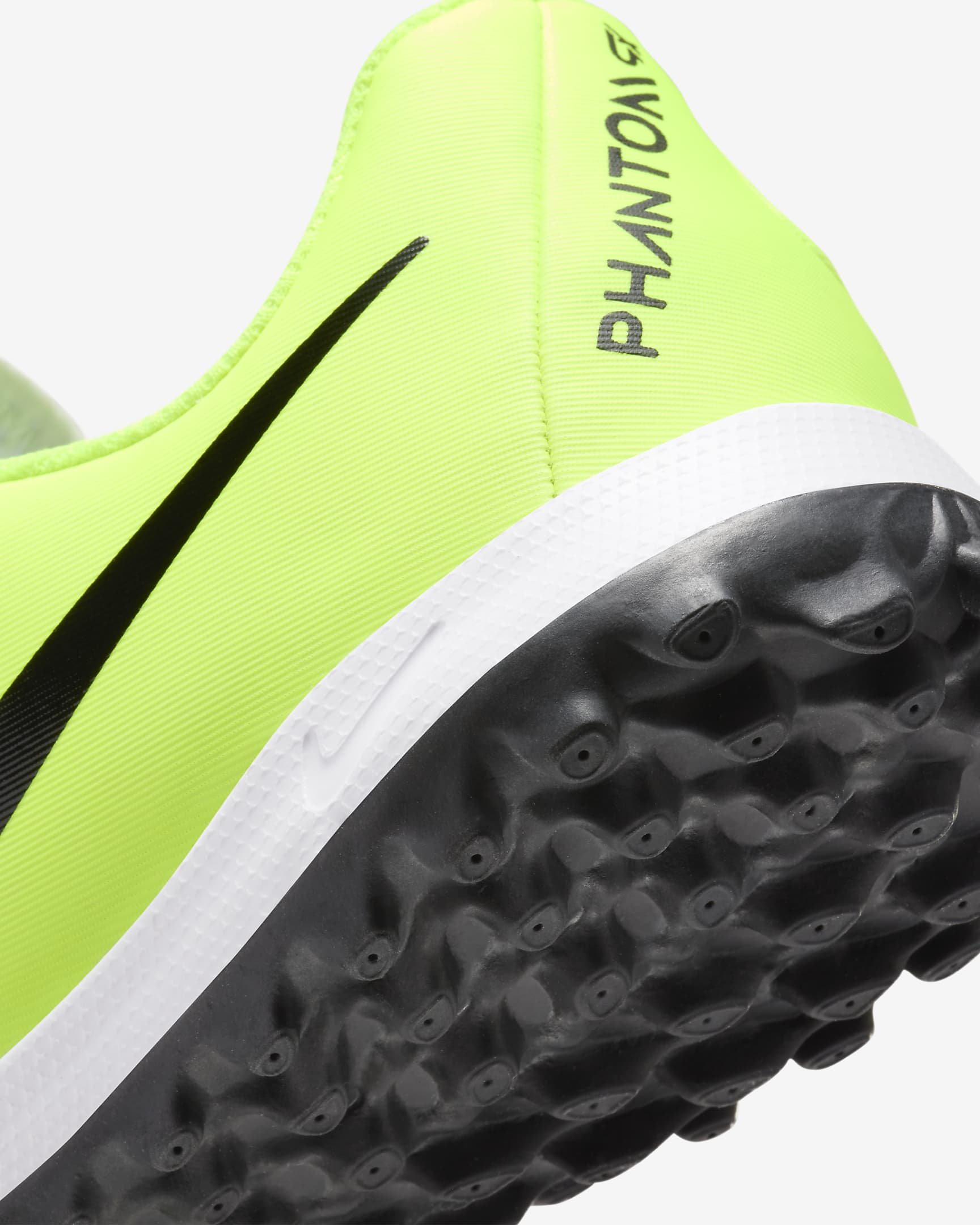 Nike Jr. Phantom GX 2 Academy voetbalschoenen voor kleuters/kids (turf) - Metallic Silver/Volt/Zwart