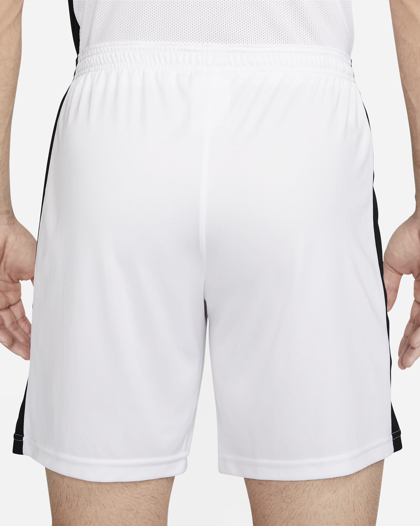 Shorts de fútbol Dri-FIT para hombre Nike Dri-FIT Academy - Blanco/Negro/Negro