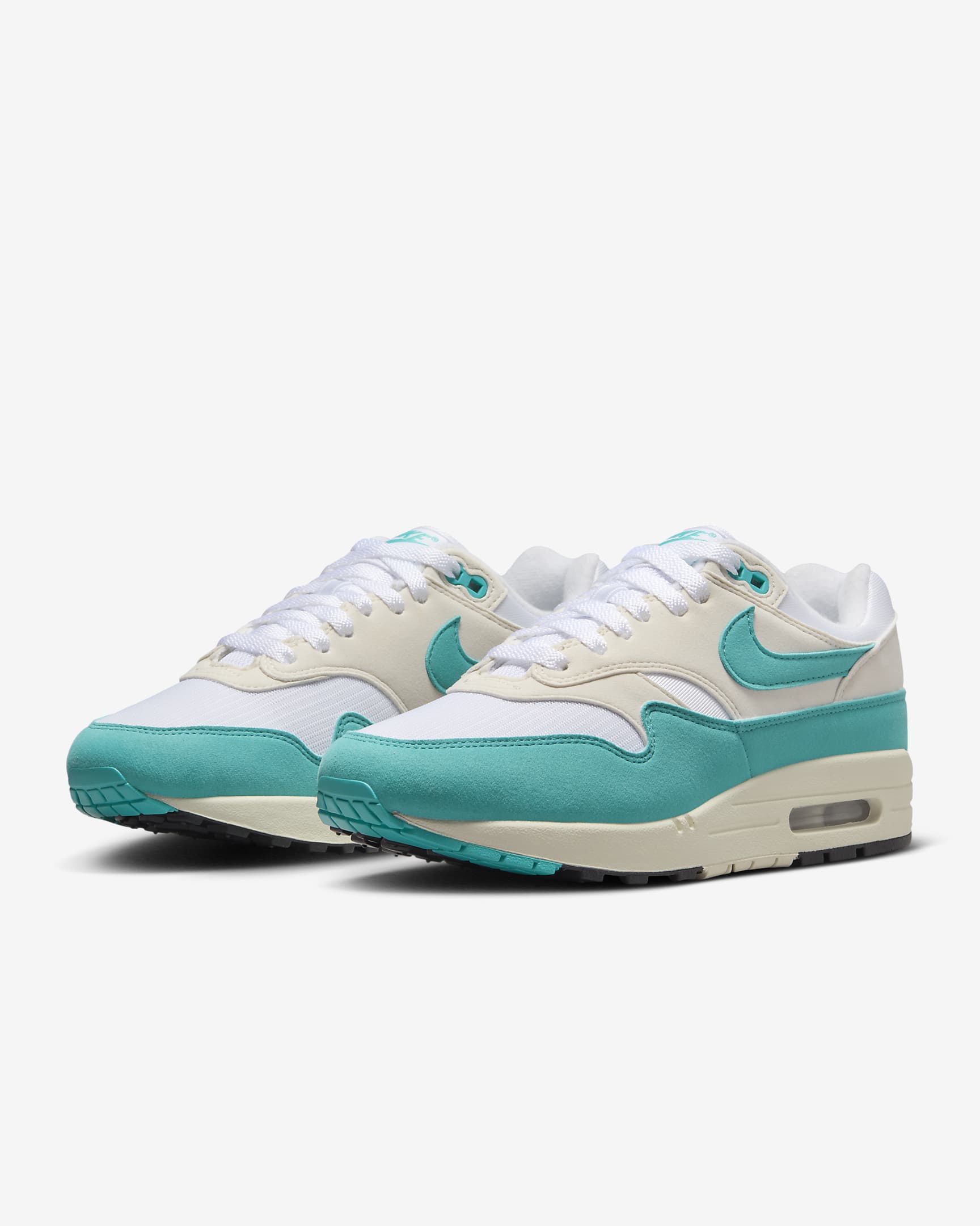 Buty damskie Nike Air Max 1 - Biel/Phantom/Coconut Milk/Dusty Cactus