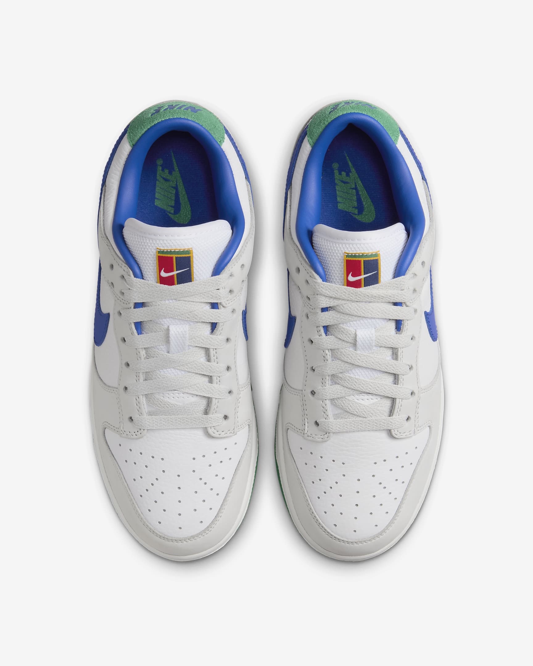 รองเท้าผู้หญิง Nike Dunk Low Premium - ขาว/Photon Dust/Stadium Green/Photo Blue