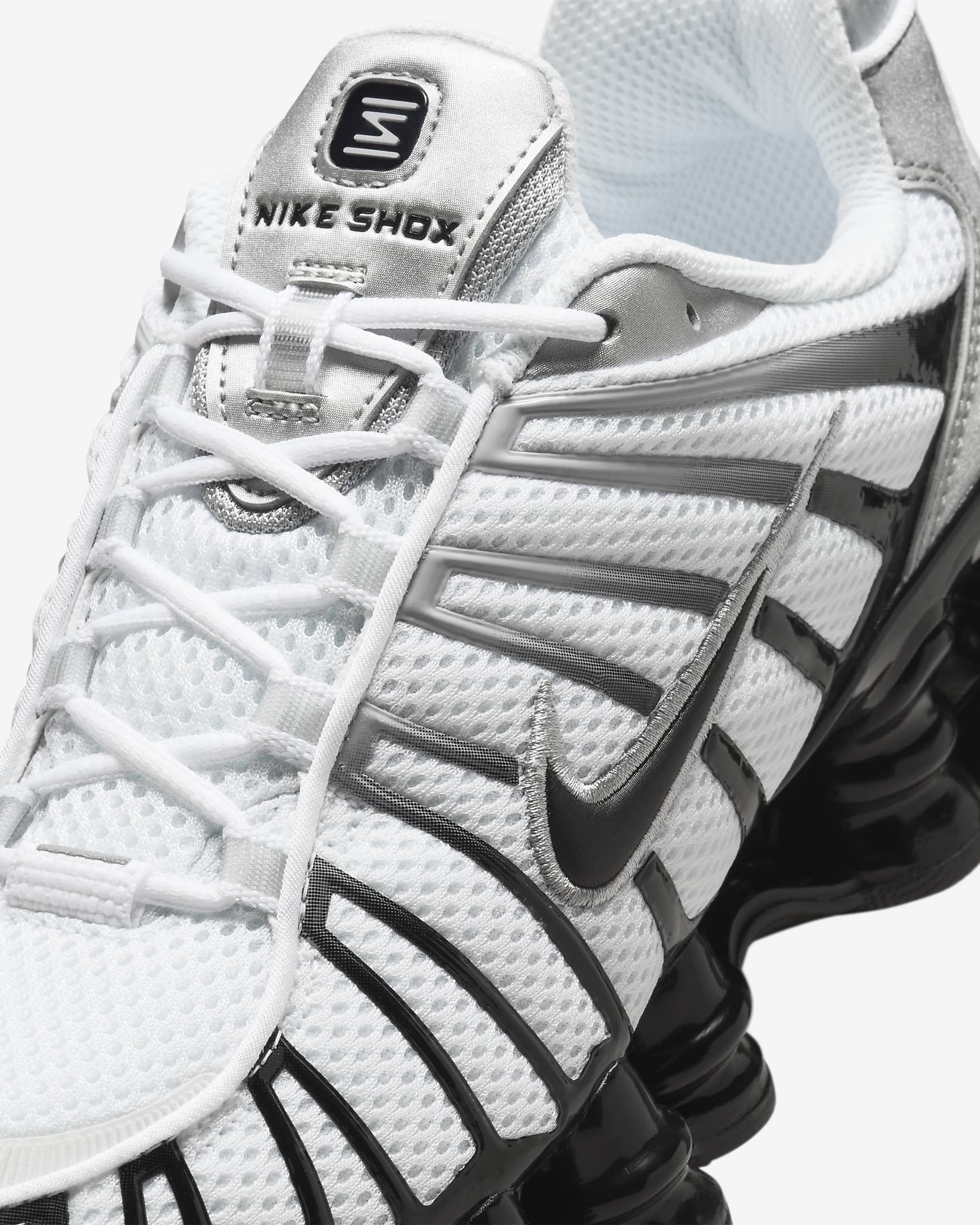 Sko Nike Shox TL - Metallic Silver/Vit/Wolf Grey/Svart