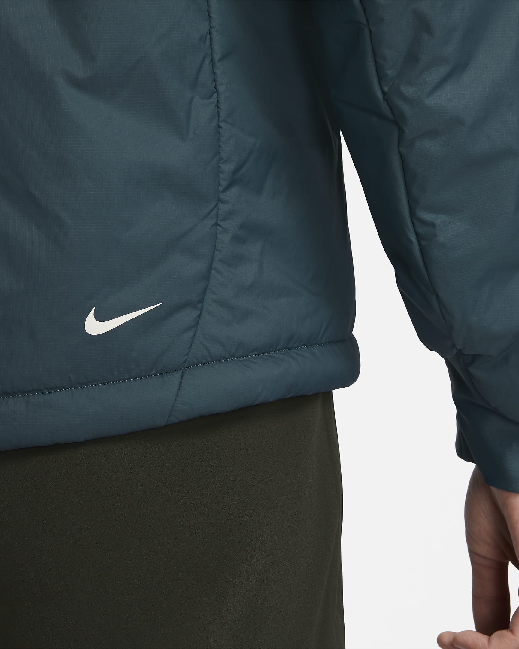 Nike ACG 'Rope De Dope' PrimaLoft® Women's Therma-FIT ADV Lightweight Water-Repellent Hooded Jacket - Faded Spruce/Mica Green/Summit White