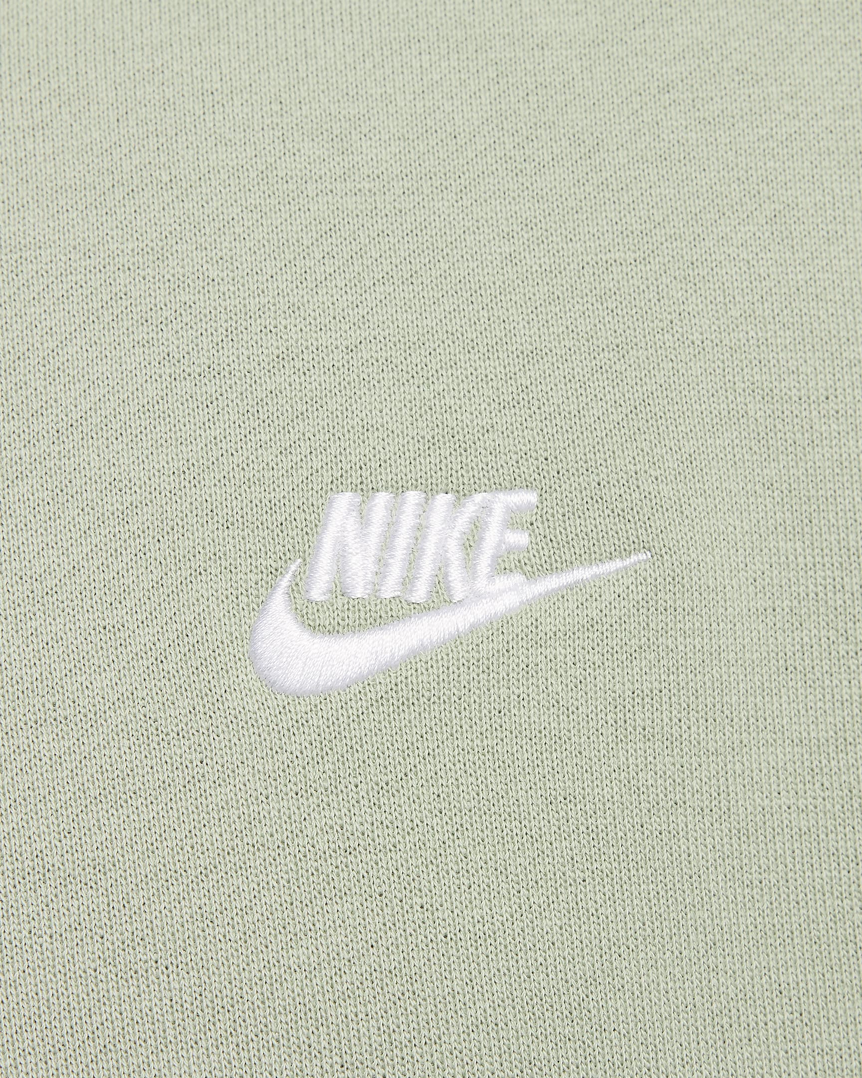 เสื้อมีฮู้ดแบบสวมผ้าเฟรนช์เทรีขนาดโอเวอร์ไซส์ผู้ชาย Nike Club Fleece - Jade Horizon/Jade Horizon/ขาว