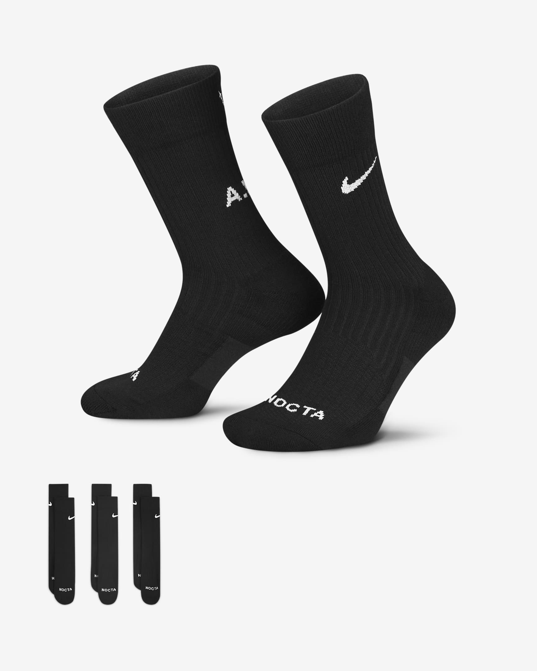 NOCTA Crew Socks (3 Pairs). Nike MY