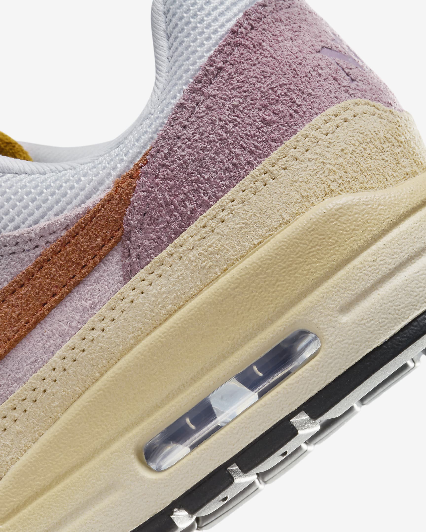 Nike Air Max 1 '87 Premium Women's Shoes - Grain/Plum Fog/Violet Dust/Rugged Orange