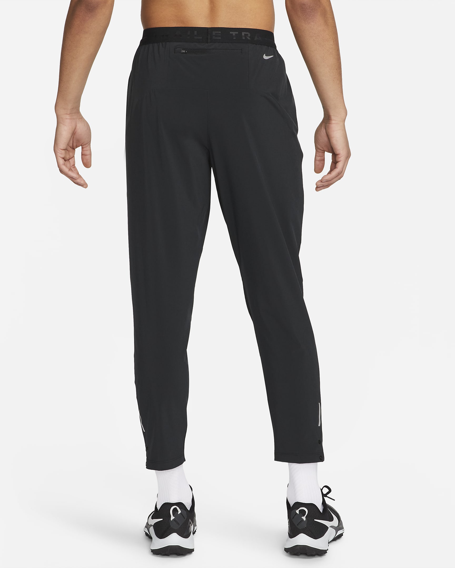 Nike Trail Dawn Range Dri-FIT-Laufhose für Herren - Schwarz/Schwarz/Weiß