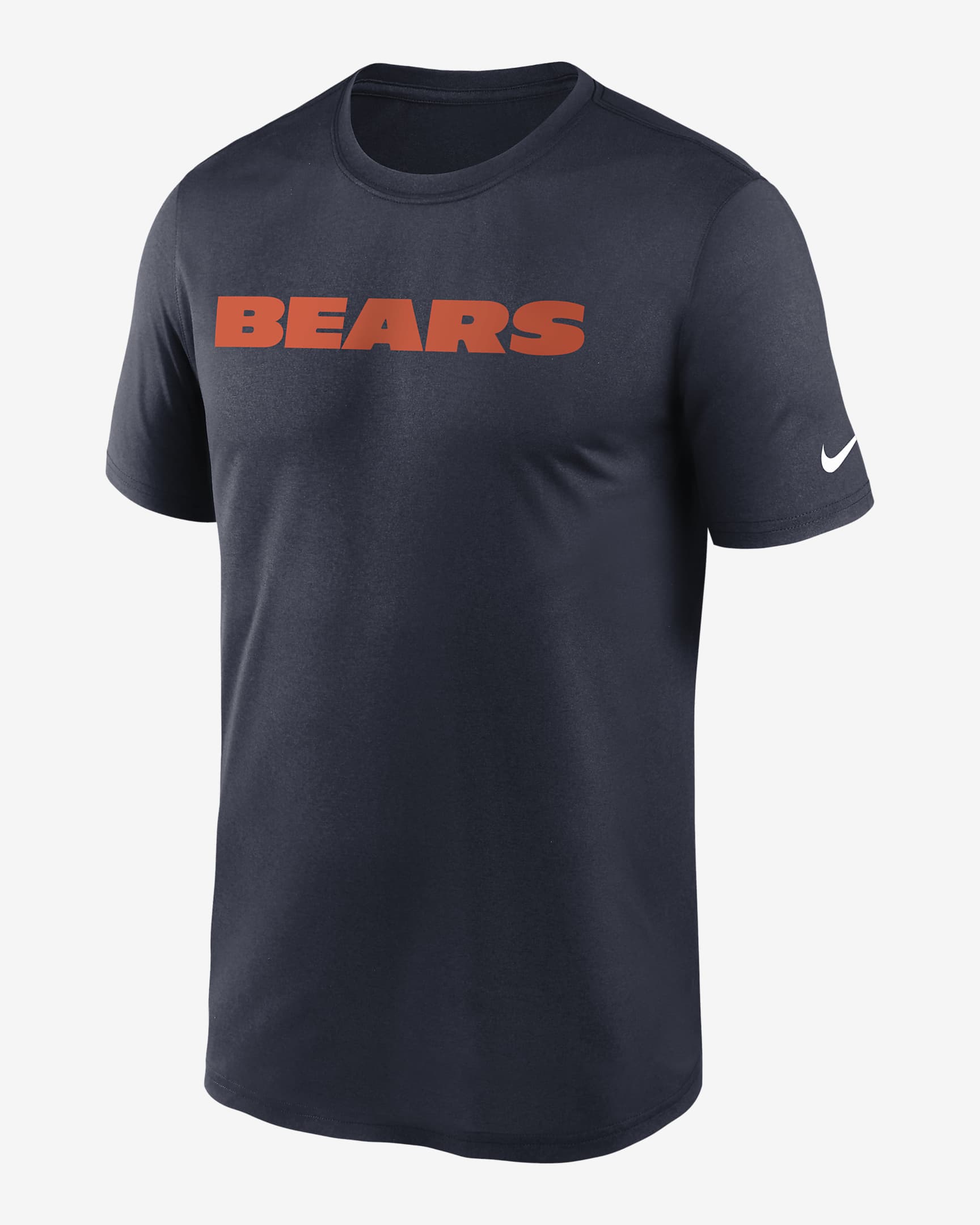 Nike Dri-FIT Wordmark Legend (NFL Chicago Bears) Men's T-Shirt - Navy